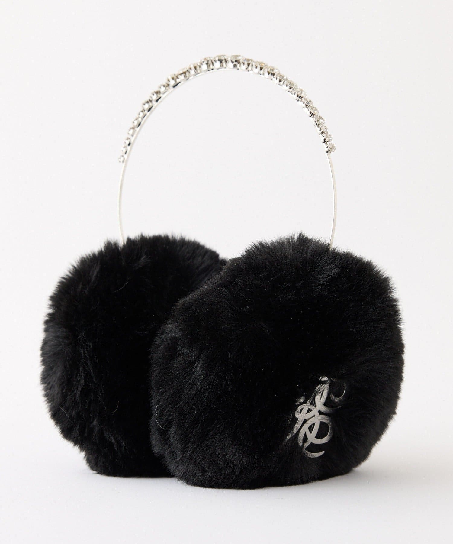 one after another NICE CLAUP(ワンアフターアナザー ナイスクラップ) 【Premium order】ビジュー付きフェイクファーイヤーマフ