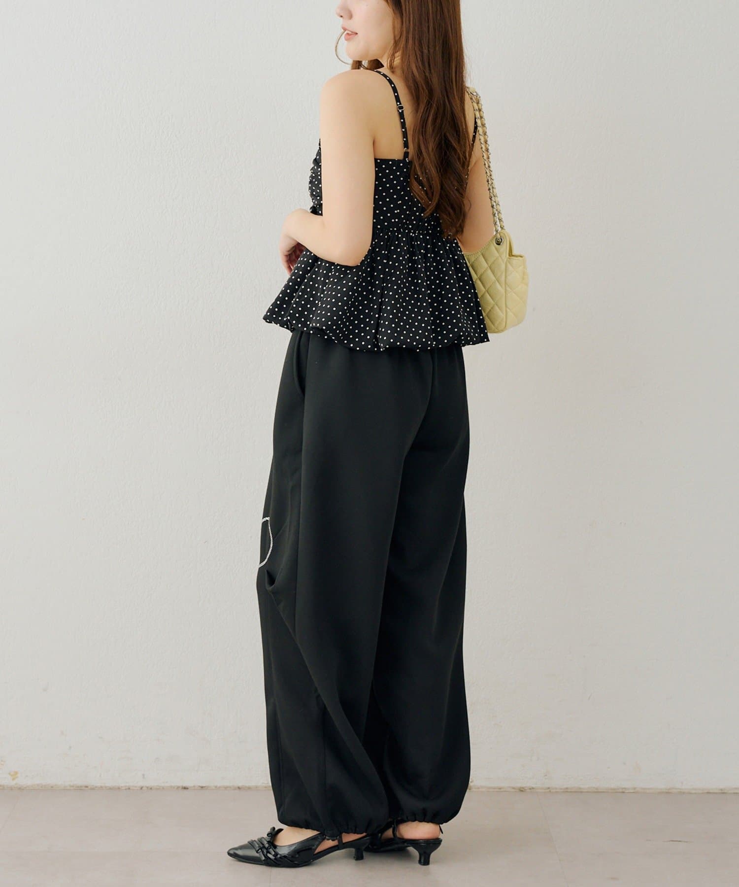 NICE CLAUP / OLIVE des OLIVE OUTLET(ナイスクラップ  / オリーブ デ オリーブ アウトレット) 【continuer】ショート丈バルーンキャミ