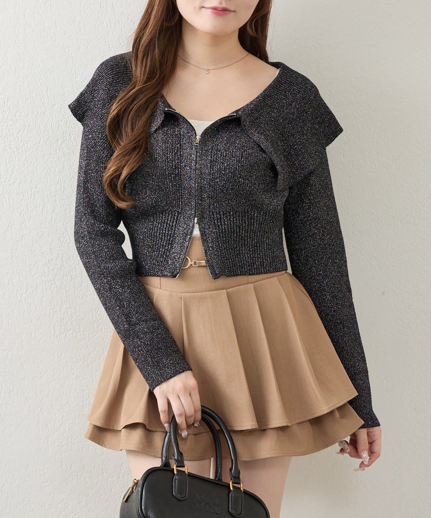 NICE CLAUP / OLIVE des OLIVE OUTLET(ナイスクラップ  / オリーブ デ オリーブ アウトレット) 【continuer】ビックカラーＷジップニット
