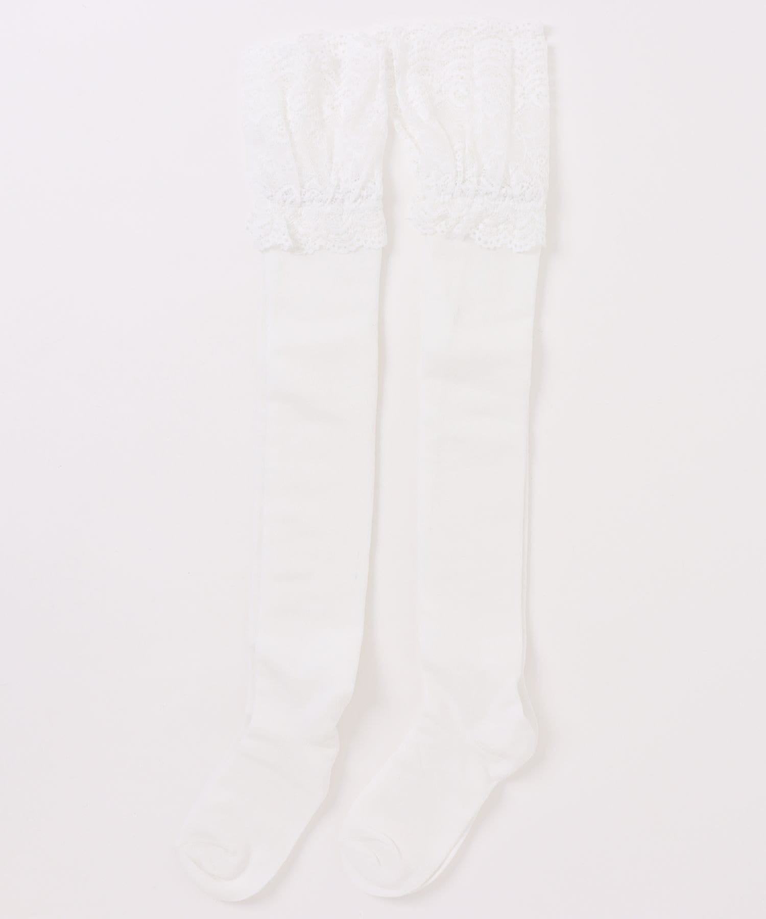 NICE CLAUP / OLIVE des OLIVE OUTLET(ナイスクラップ  / オリーブ デ オリーブ アウトレット) 【RMAF】レースハイソックス２足セット