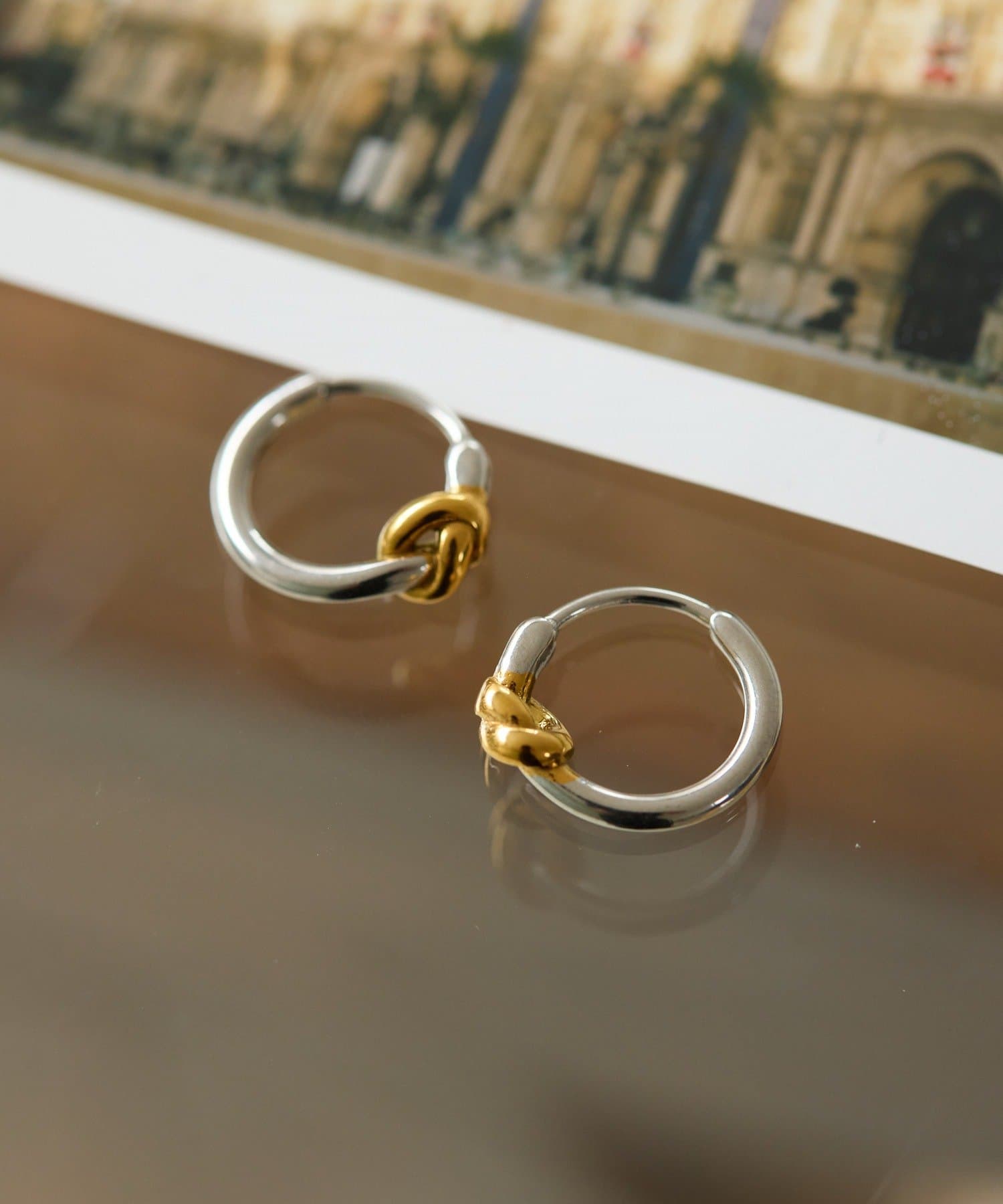 ear PAPILLONNER(イア パピヨネ) ポイントフープピアス《金属アレルギー対応/ステンレス》