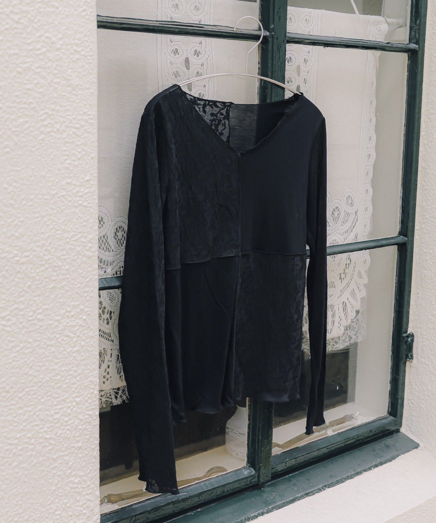 Kastane(カスタネ) 【CINAMOD】 LACE LAYERED DOCKING TEE