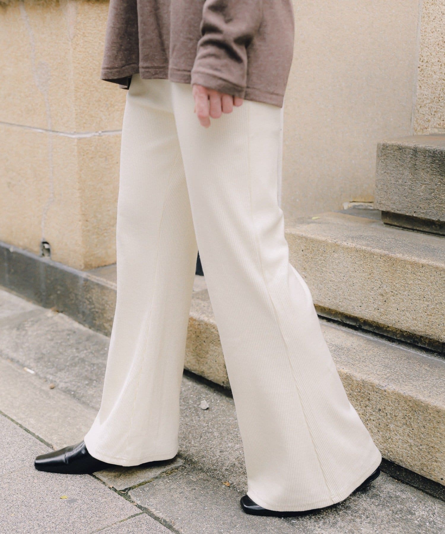 Kastane(カスタネ) 【CINAMOD】 RIB EASY PANTS