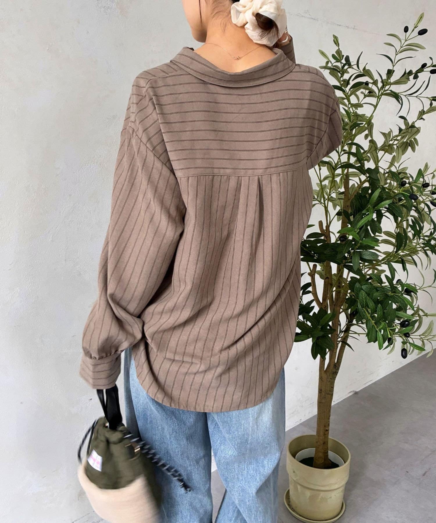 LOCUST(ローカスト) ストライプバックタックシャツ