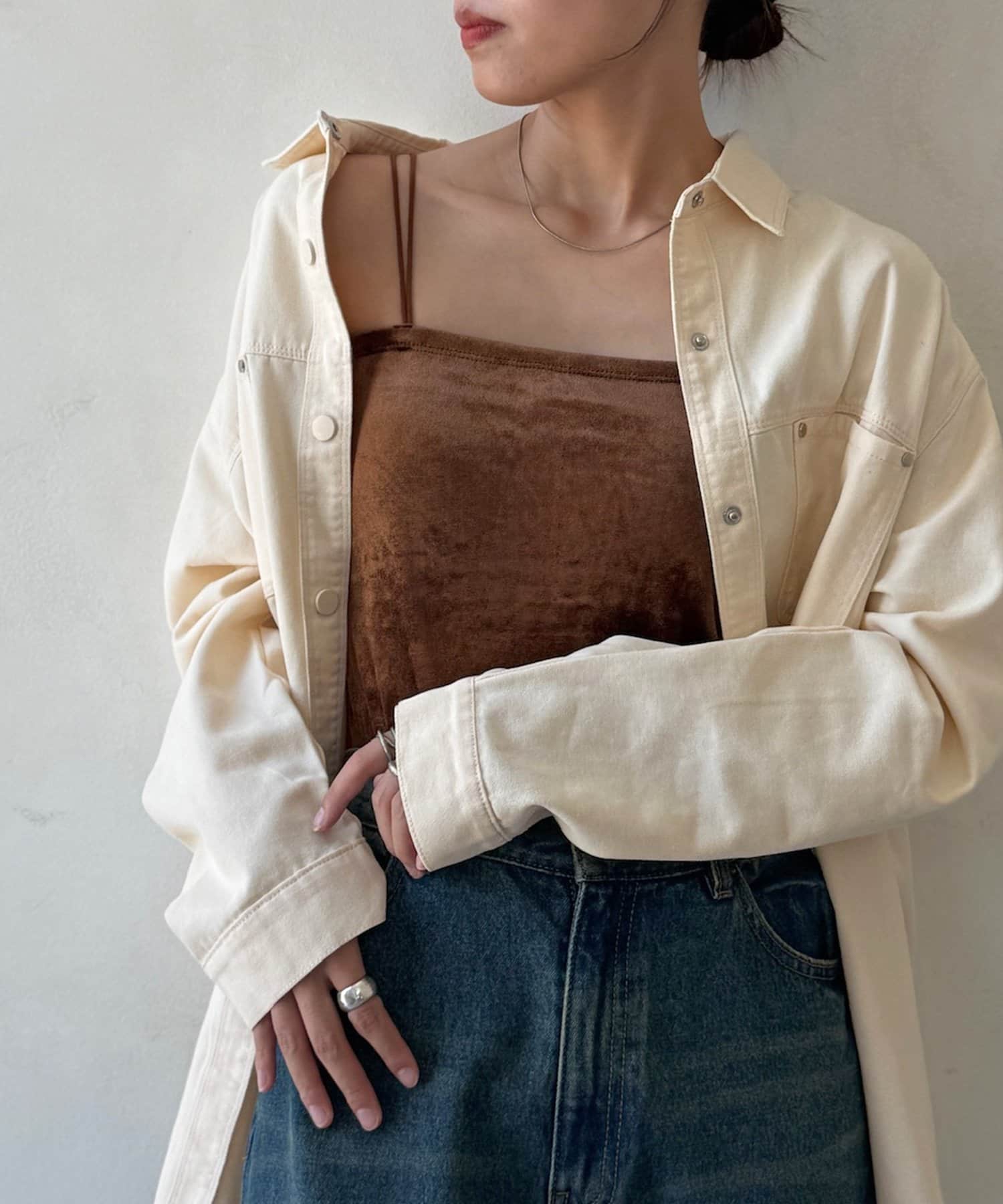 CPCM(シーピーシーエム) カップ付きダブルストラップキャミ