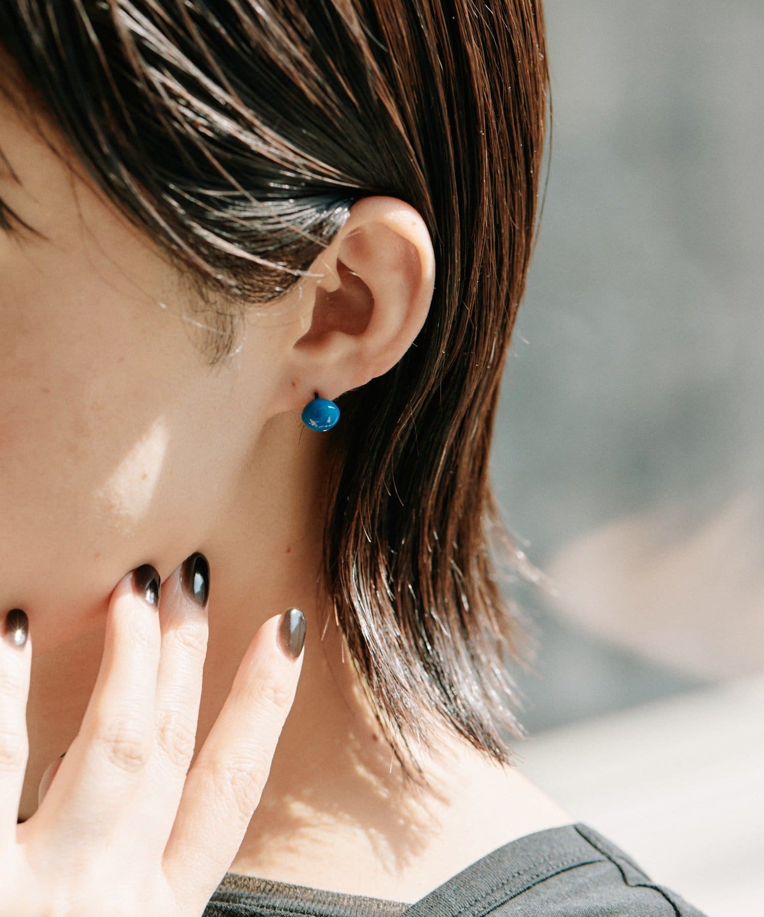 ear PAPILLONNER(イア パピヨネ) カラービーンズピアス《WEB＆一部店舗限定/チタンポスト》