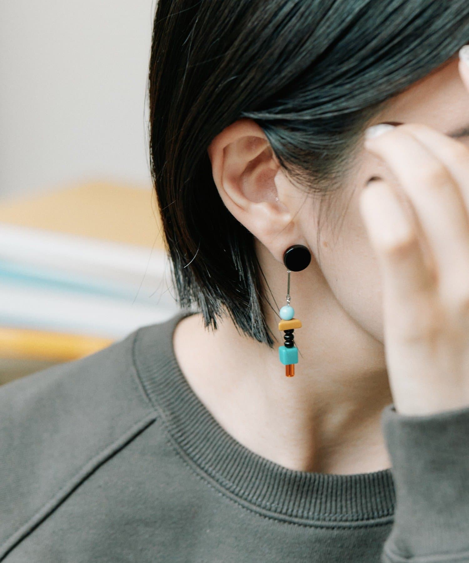 ear PAPILLONNER(イア パピヨネ) プレイフルビーズピアス《チタンポスト》