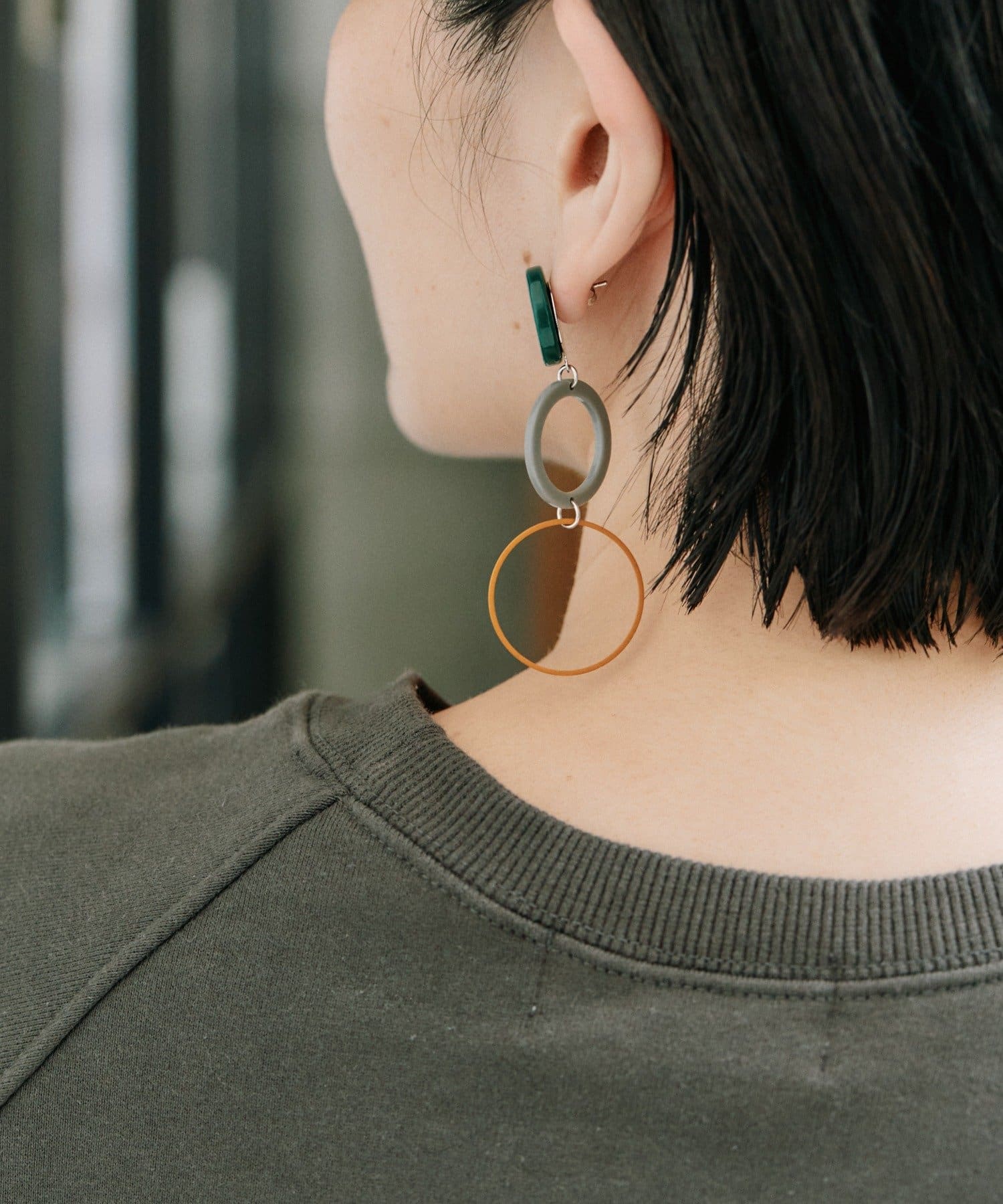 ear PAPILLONNER(イア パピヨネ) プレイフルフープピアス《チタンポスト》