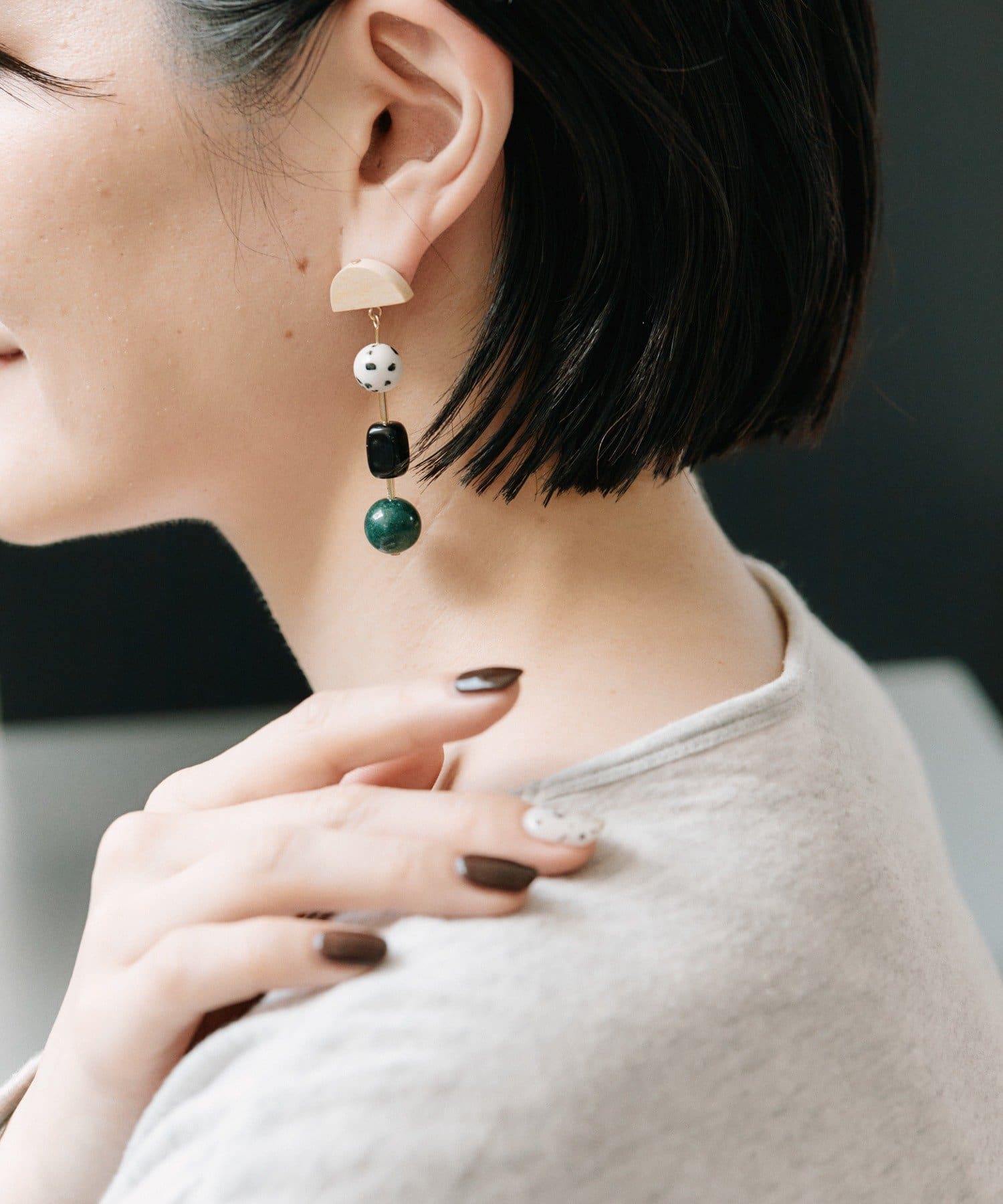 ear PAPILLONNER(イア パピヨネ) プレイフル振り子ピアス《WEB＆一部店舗限定》