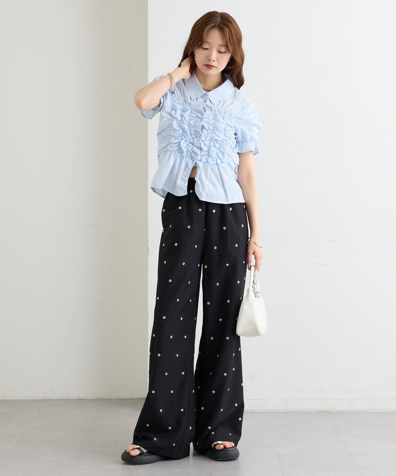 mystic(ミスティック) 26AWシャーリングシェイプシャツ