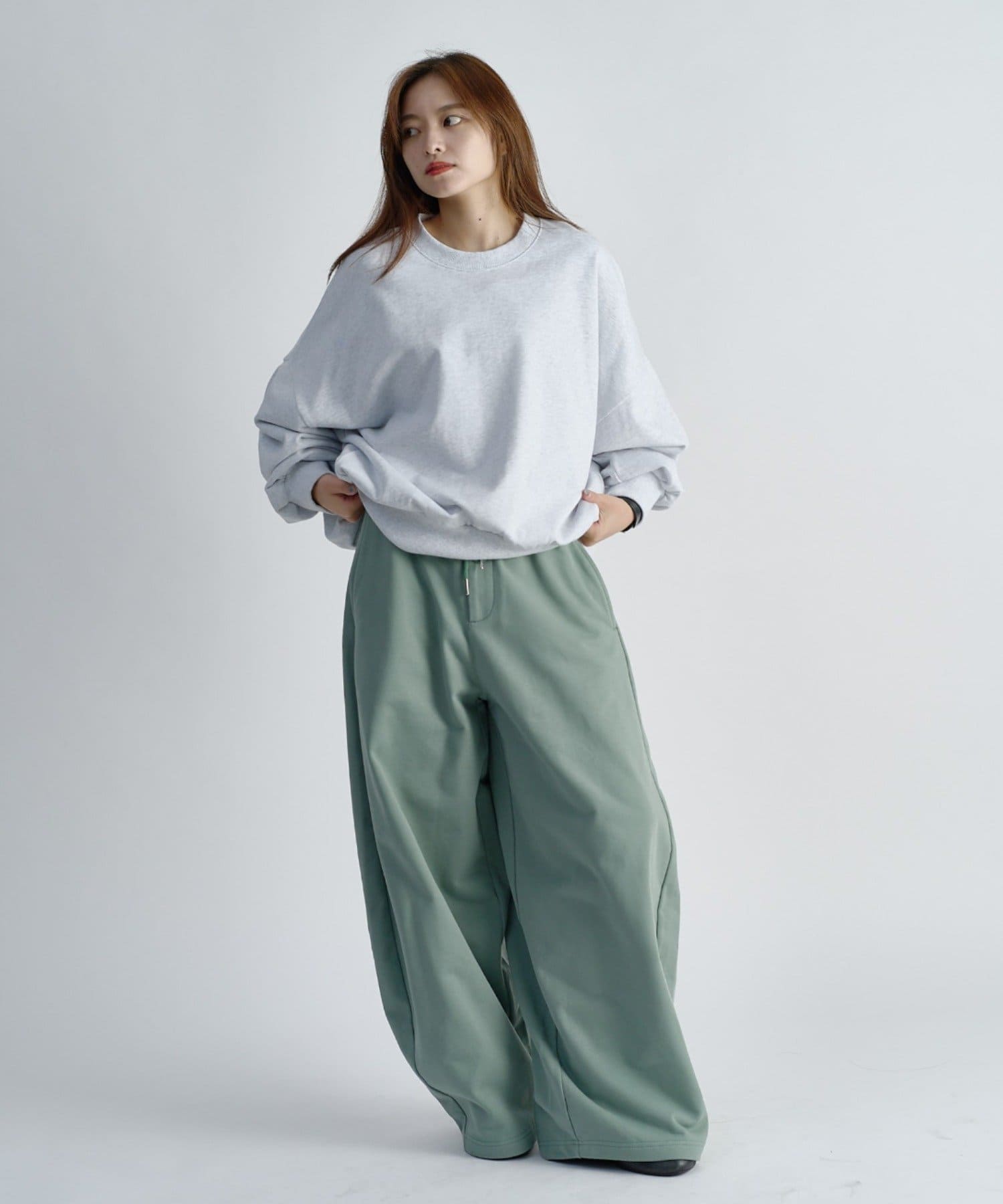Lui's(ルイス) 【WEB限定】 ワイドリブボリュームヘビースウェットパンツ