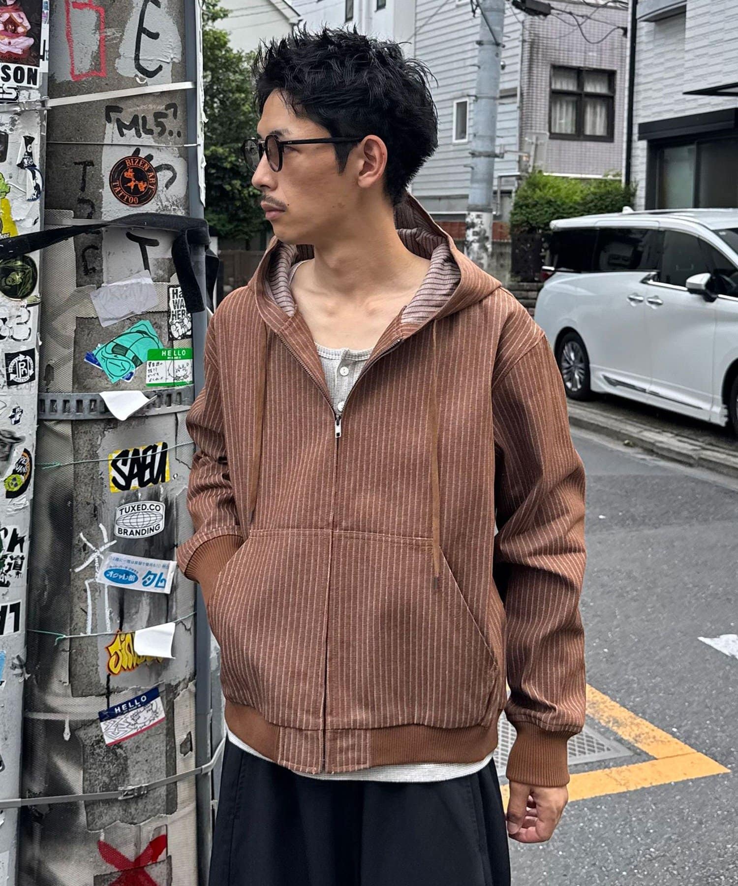 CIAOPANIC(チャオパニック) 【cian denim/シアンデニム】フードジップジャケット