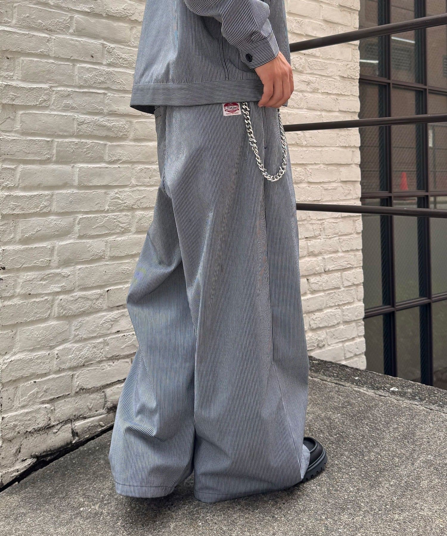 CIAOPANIC(チャオパニック) ストライプスーパーワイドパンツ