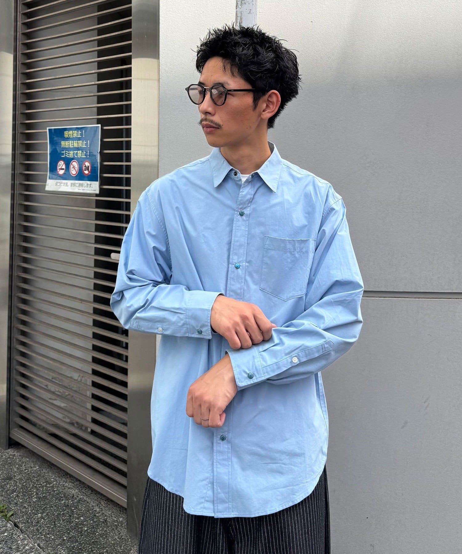 CIAOPANIC(チャオパニック) ターコイズボタンシャツ