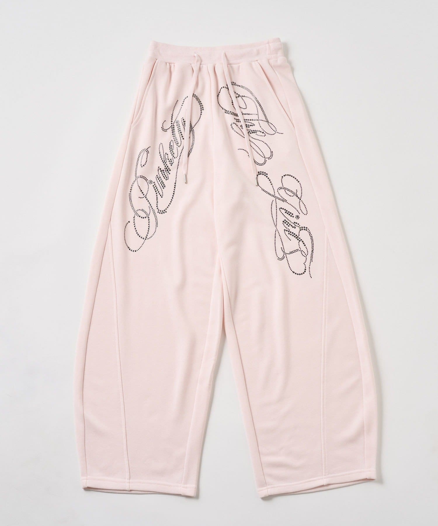 OLIVE des OLIVE(オリーブ デ オリーブ) カーブロゴバレルレッグパンツ