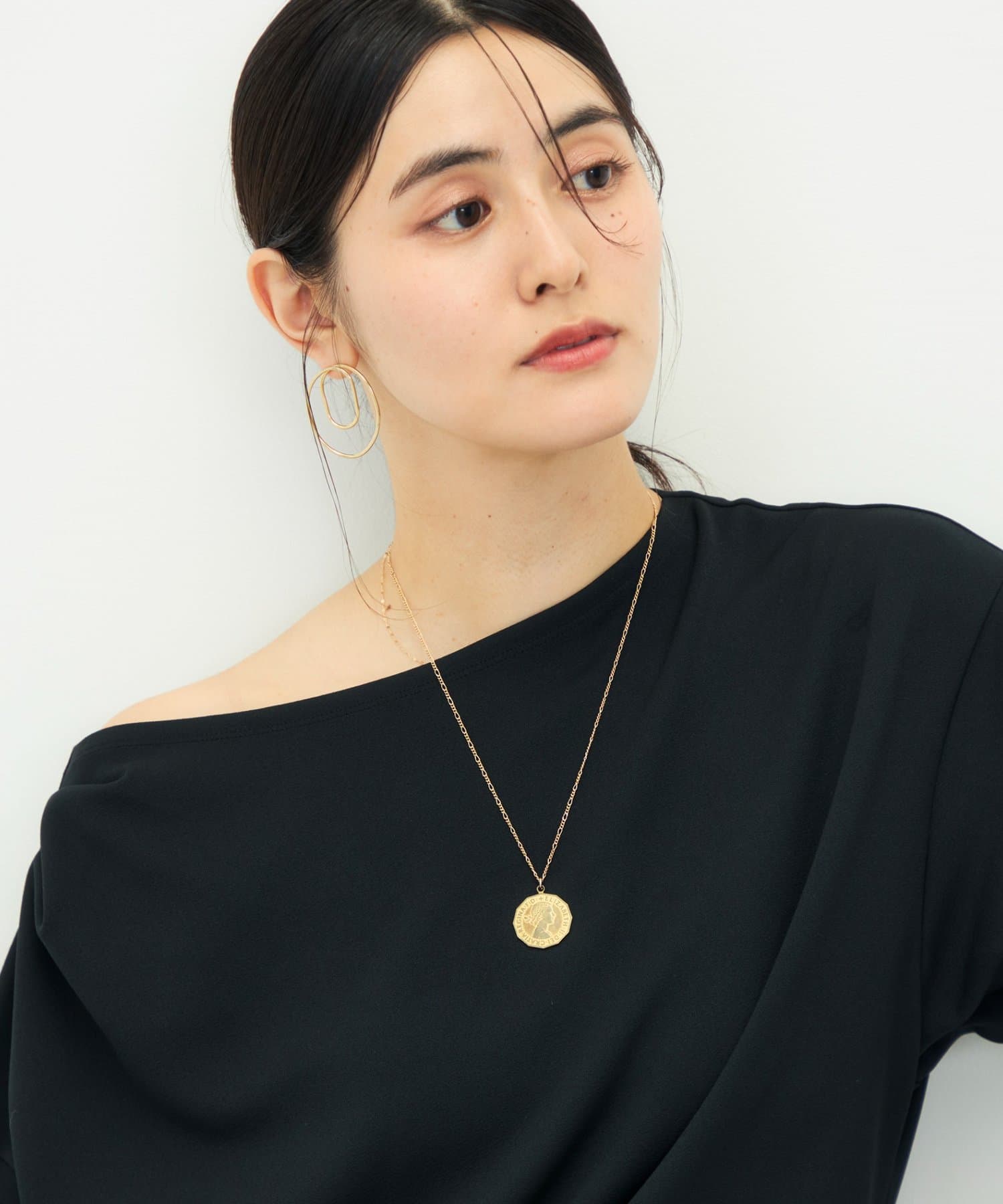 NOLLEY'S(ノーリーズ) 【BEC】《セットアップ対応》ライトダンボールジョーゼット2WAYプルオーバー