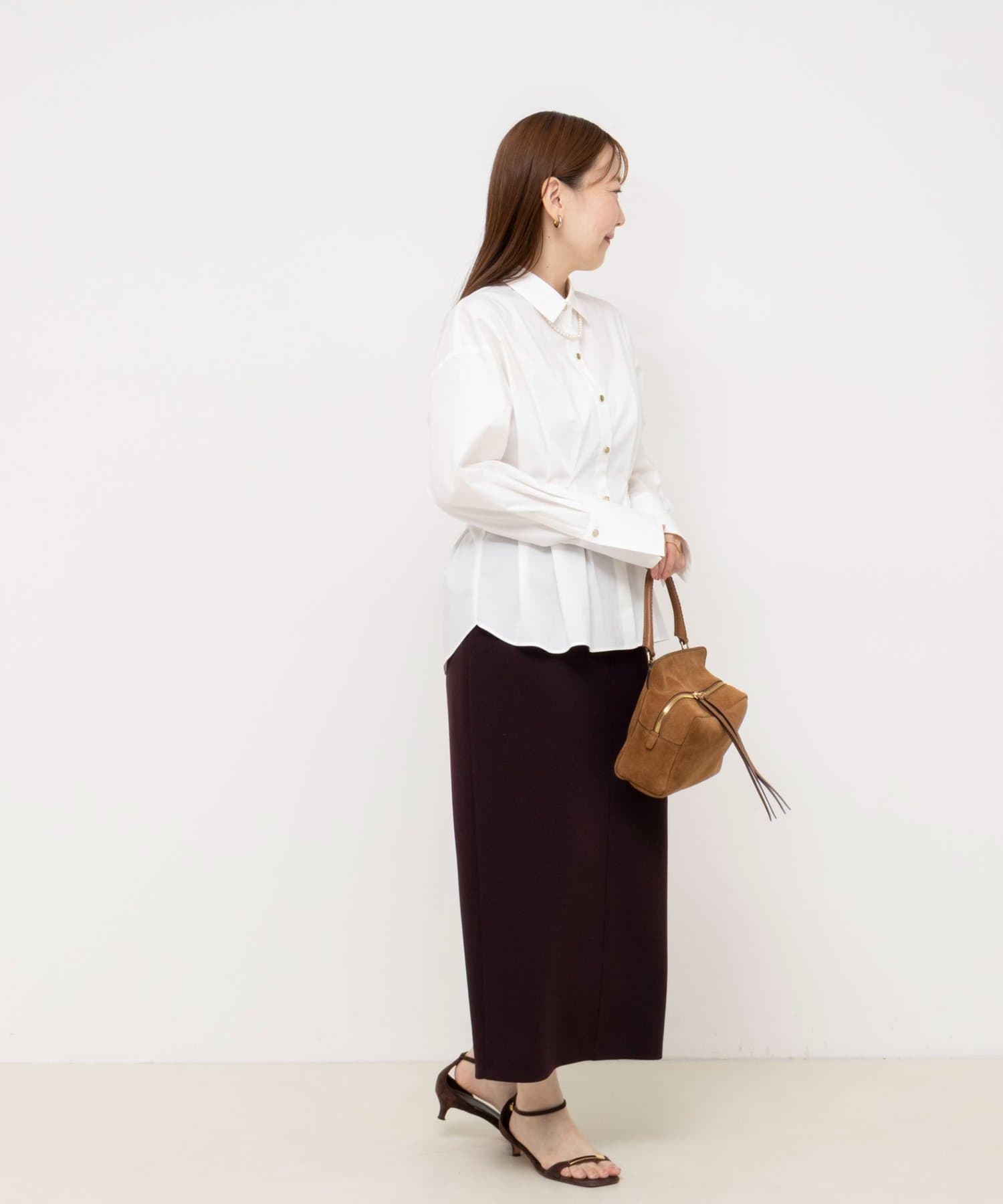 NOLLEY'S(ノーリーズ) 【BEC】《セットアップ対応》ライトダンボールジョーゼット2WAYタイトスカート