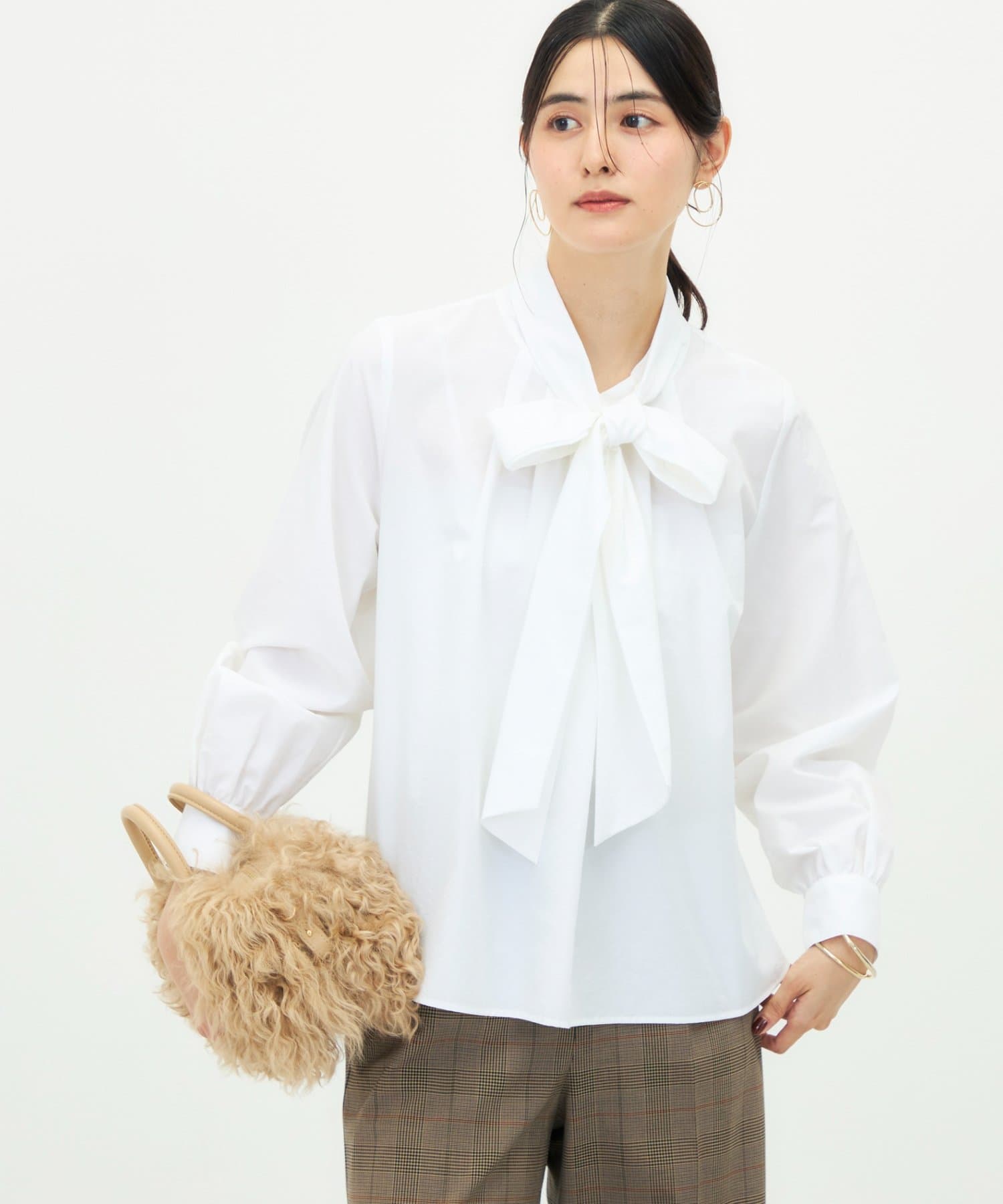 ウォッシャブルビッグボウタイ2WAYブラウス | NOLLEY'S(ノーリーズ