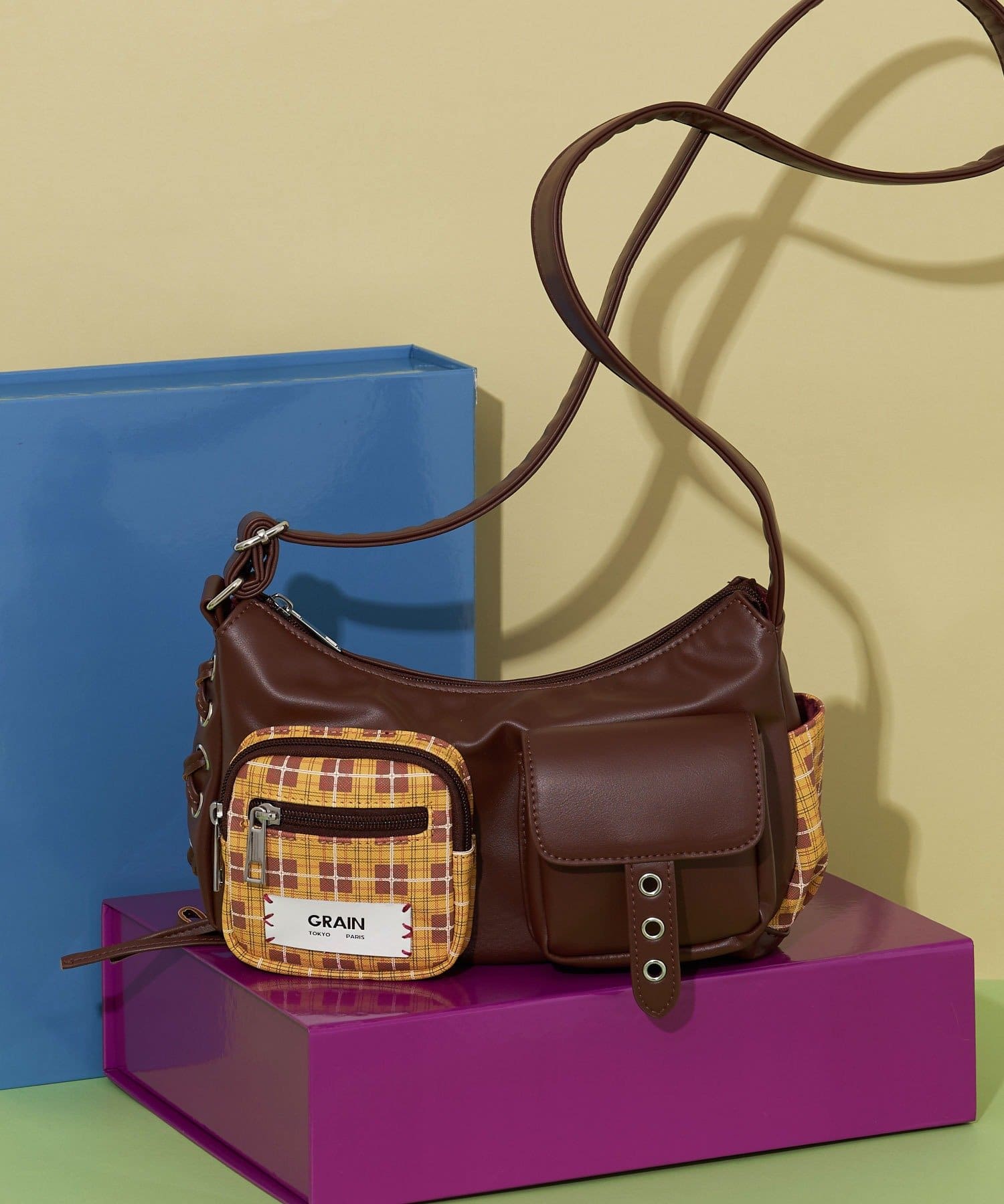 Ciaopanic】【GRAIN】2WAYマルチポケットショルダーバッグ | OUTLET 