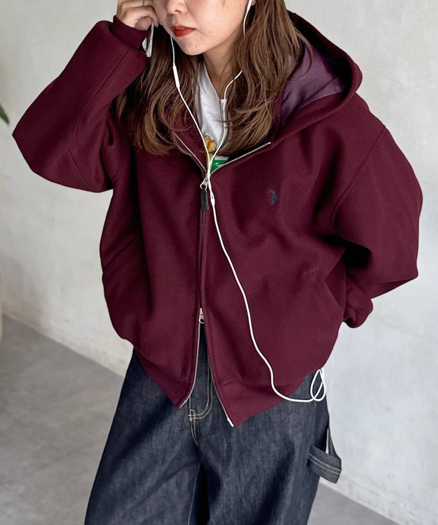 CPCM(シーピーシーエム) 【U.S. POLO ASSN.】メルトンジップパーカー
