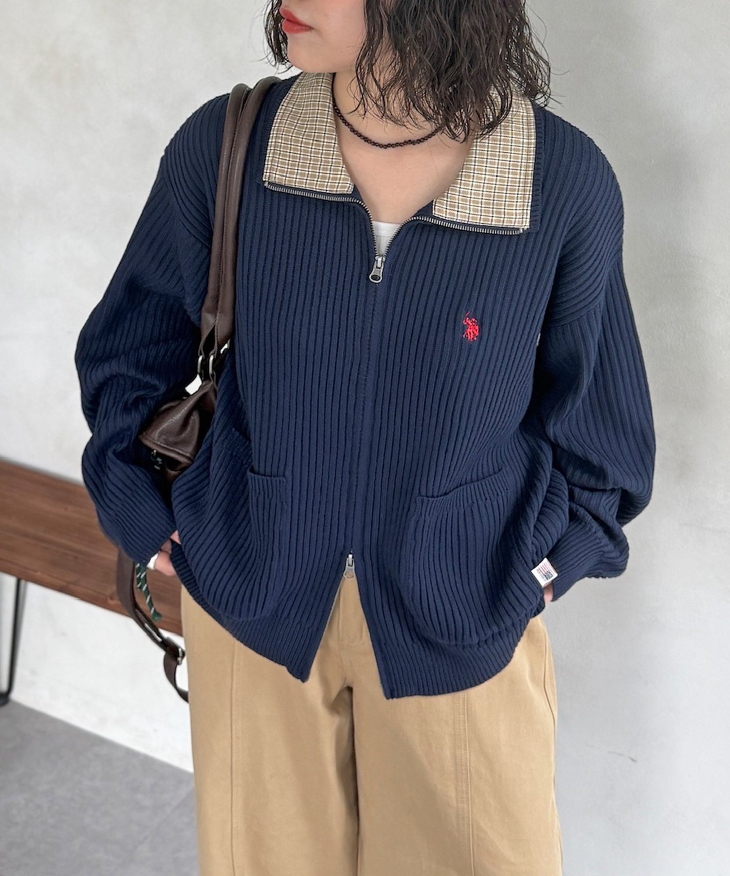 CPCM(シーピーシーエム) 【U.S. POLO ASSN.】ドライバーズニット