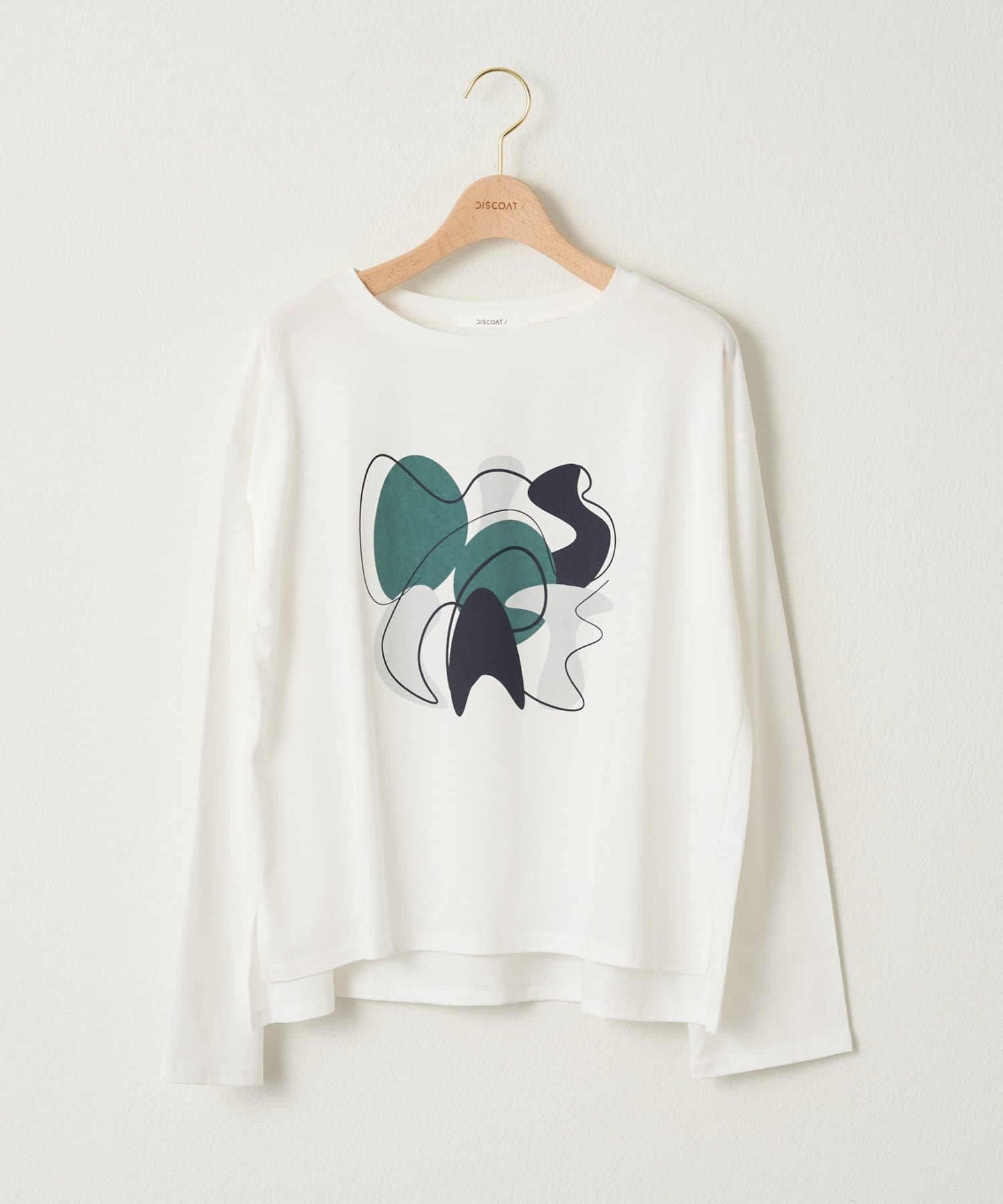 DISCOAT(ディスコート) 【WEB限定】ニュアンスプリントＴシャツ