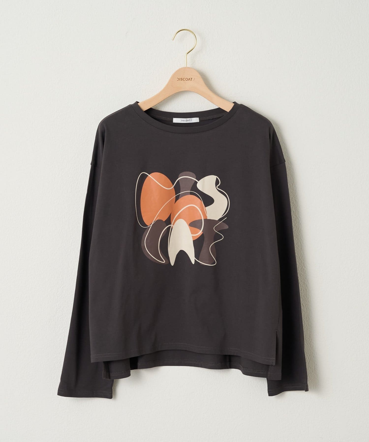 DISCOAT(ディスコート) 【WEB限定】ニュアンスプリントＴシャツ