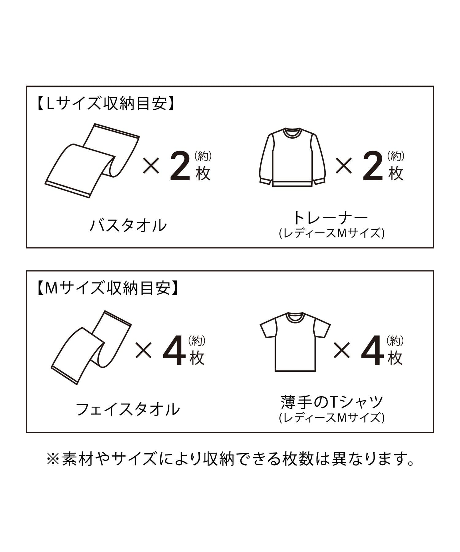 3COINS(スリーコインズ) 衣類圧縮袋4枚セット