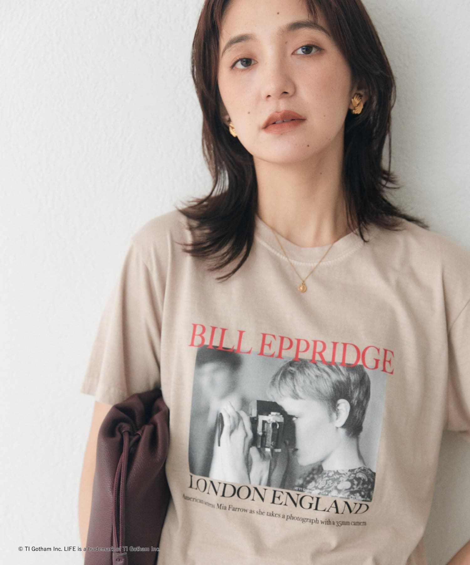 RIVE DROITE(リヴドロワ) 【LIFE PC】 Focus Photo Tee