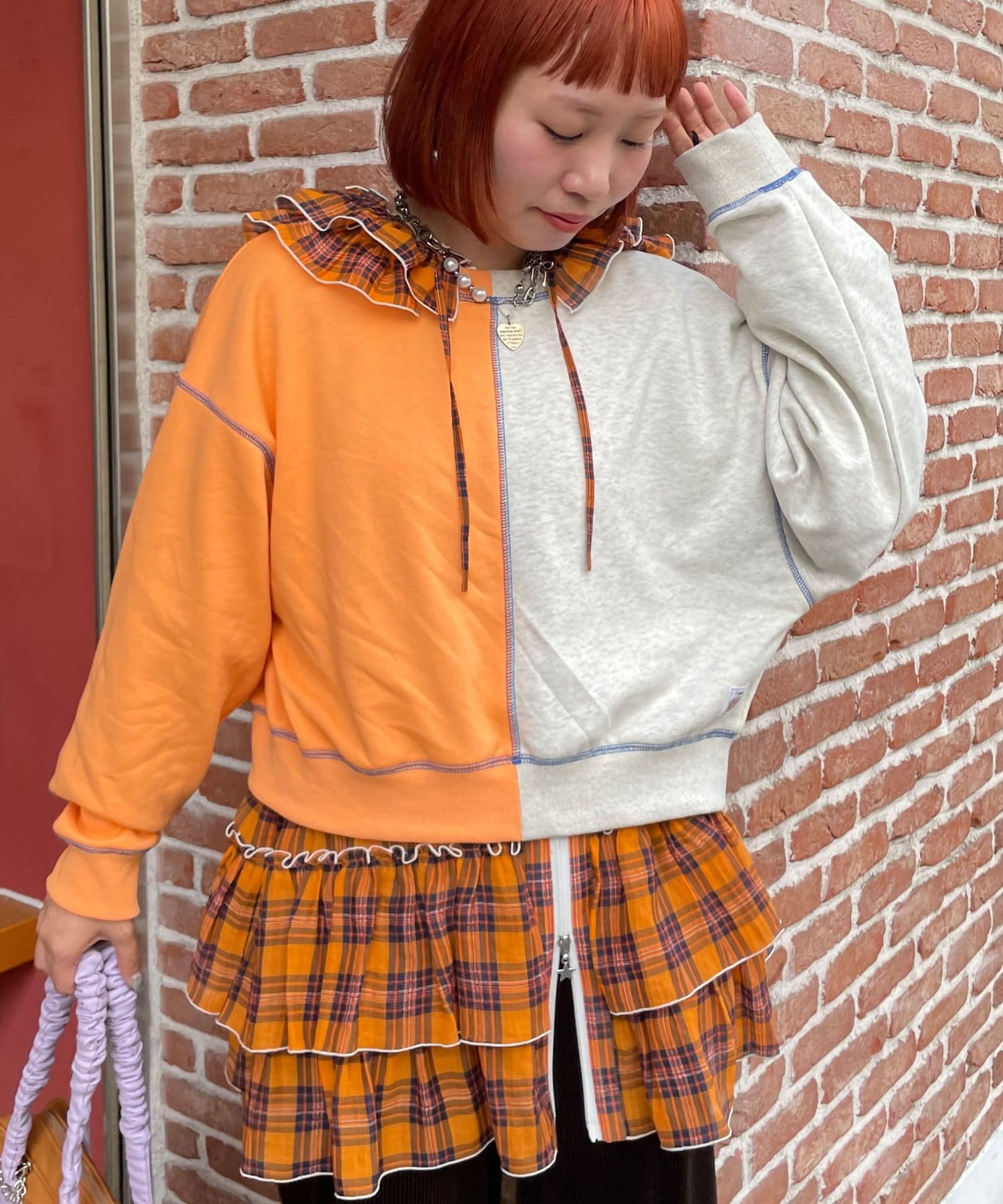 CIAOPANIC(チャオパニック) 【HELLO.SANFRANCISCO/ハローサンフランシスコ】2WAY配色リボンスウェット