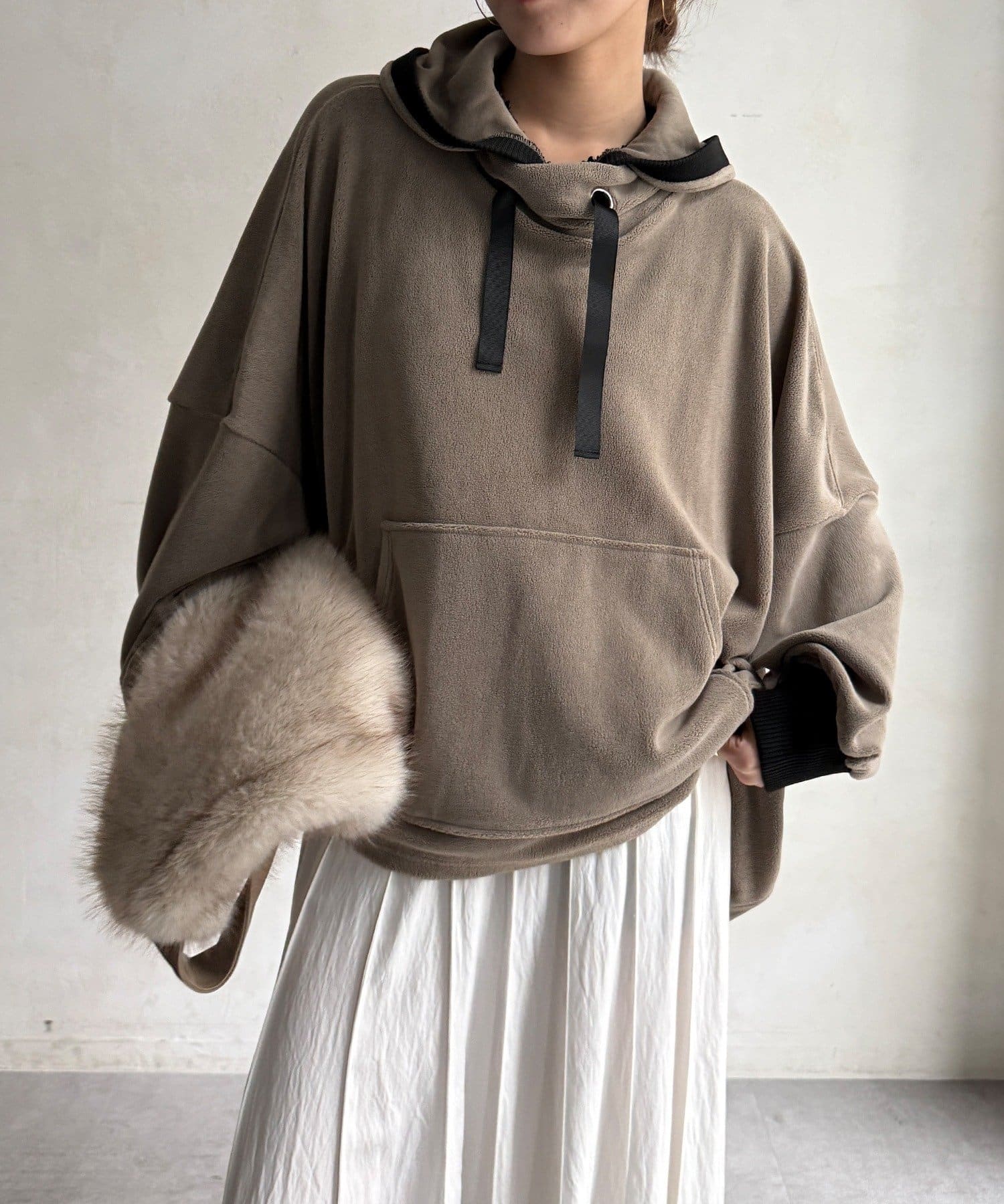 DOUDOU(ドゥドゥ) 【WEB限定/セットアップ可能】フリースフーディー