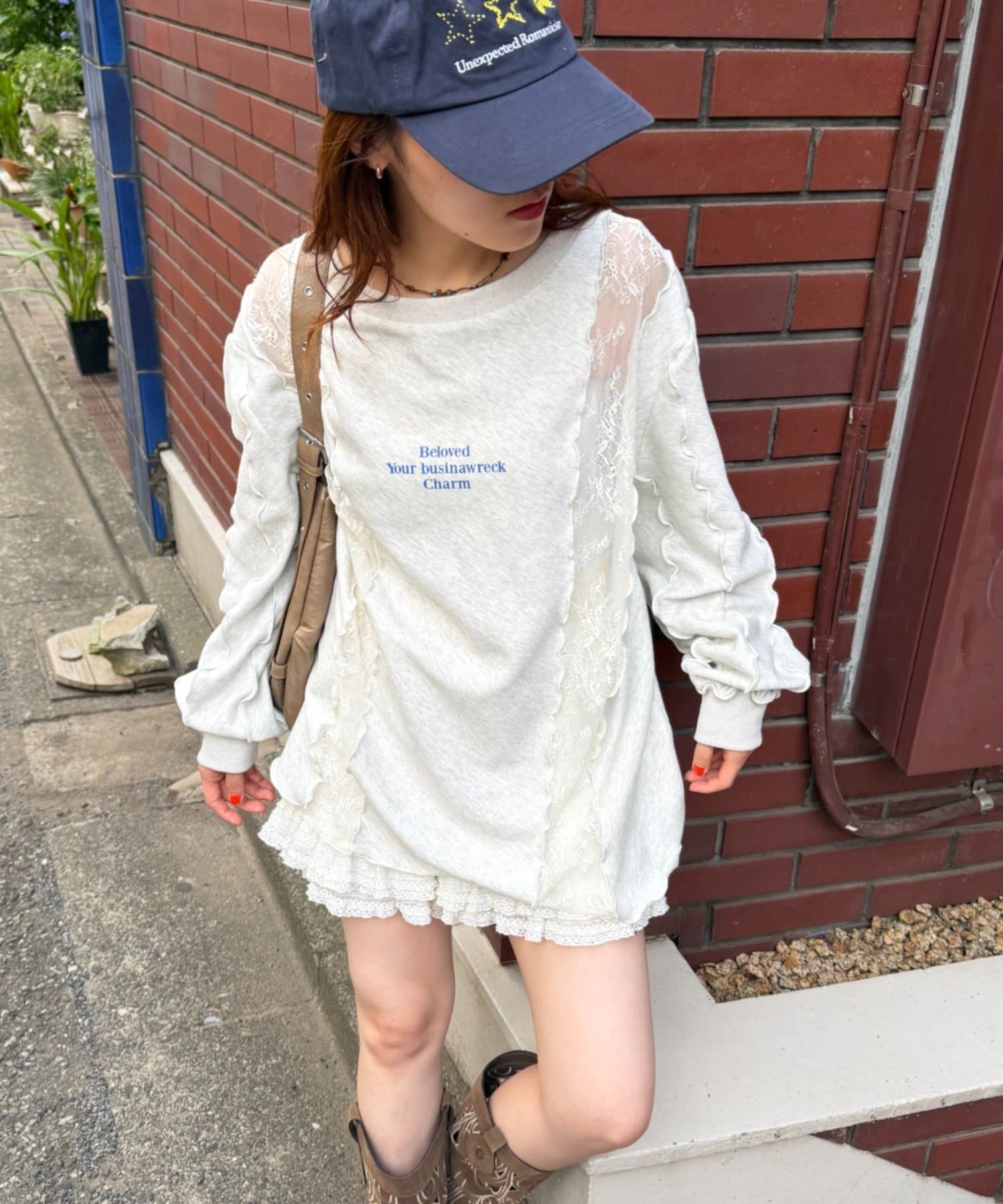 w closet(ダブルクローゼット) レースメロウスウェット