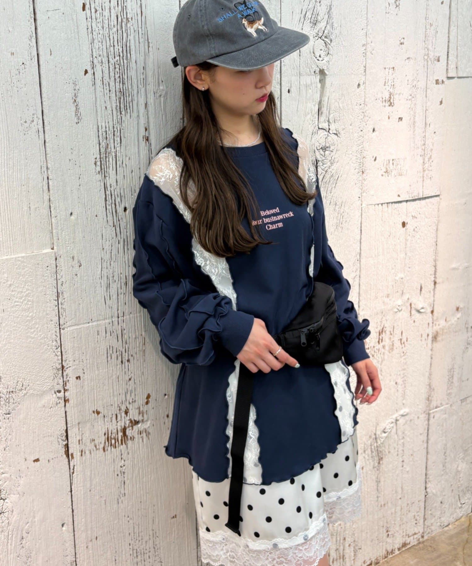 w closet(ダブルクローゼット) レースメロウスウェット