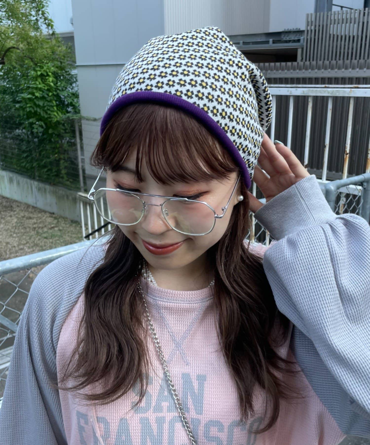 CIAOPANIC TYPY(チャオパニックティピー) 【HELLO.SANFRANCISCO】花柄リブビーニー