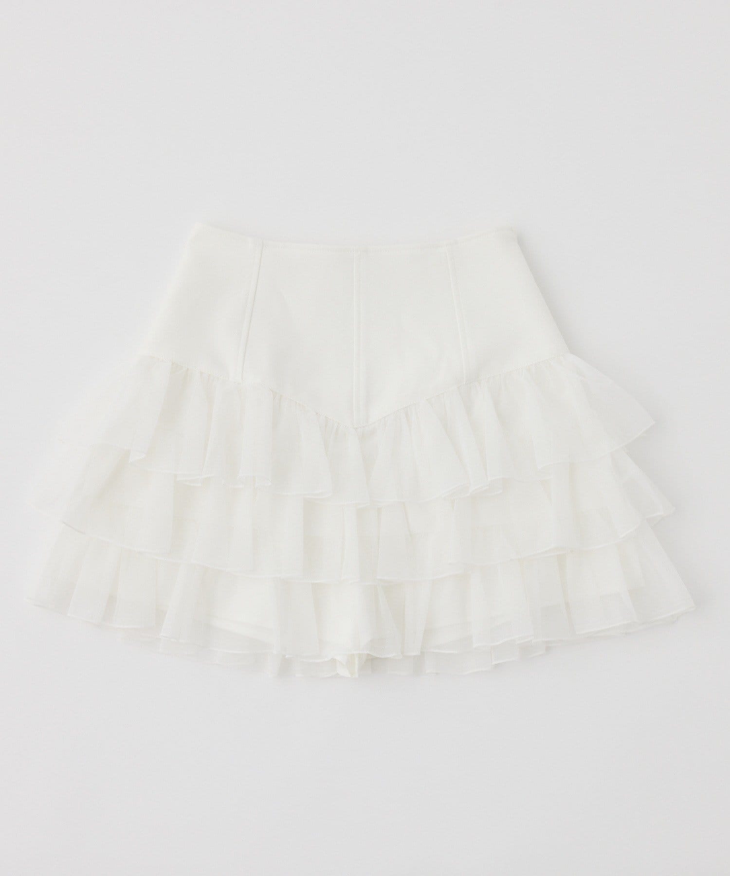 one after another NICE CLAUP(ワンアフターアナザー ナイスクラップ) 【SMサイズ展開】ティアードミニスカート/セットアップ可能