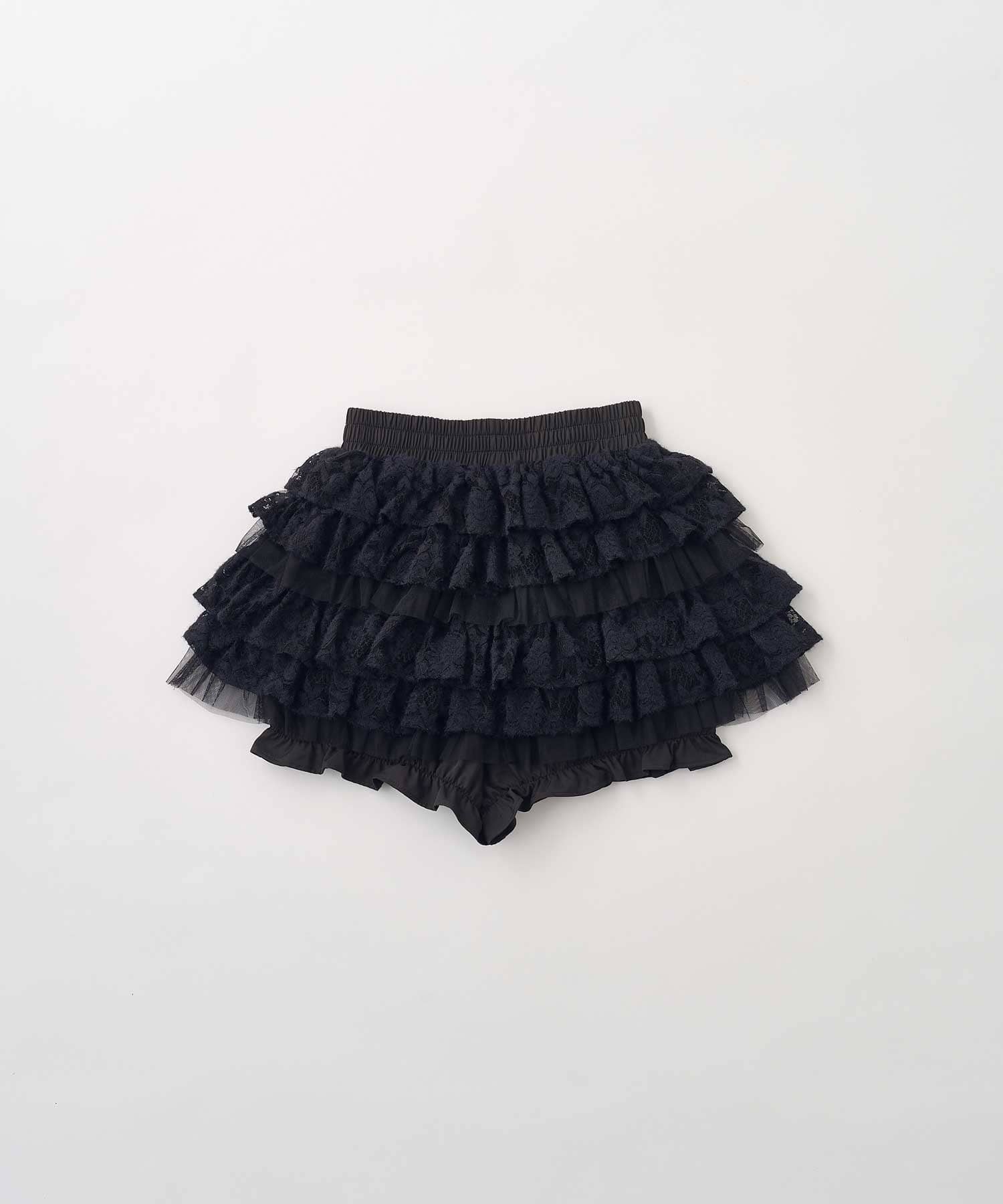 Belle Charme(ベルシャルム) Soft Lace Tiered Skirt