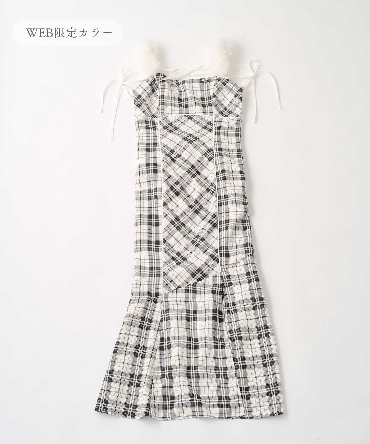 Belle Charme(ベルシャルム) Fur Strap Mermaid Onepiece