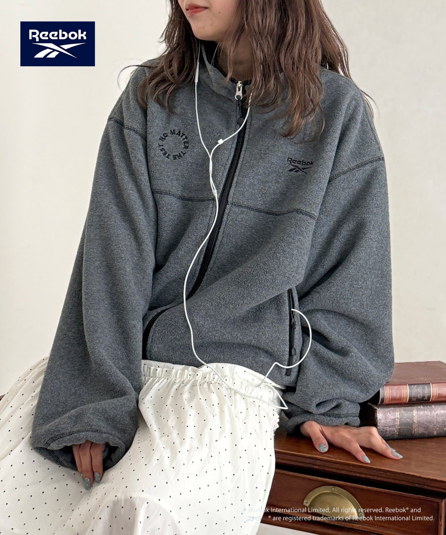 CPCM(シーピーシーエム) 【Reebok】フリースジャケット