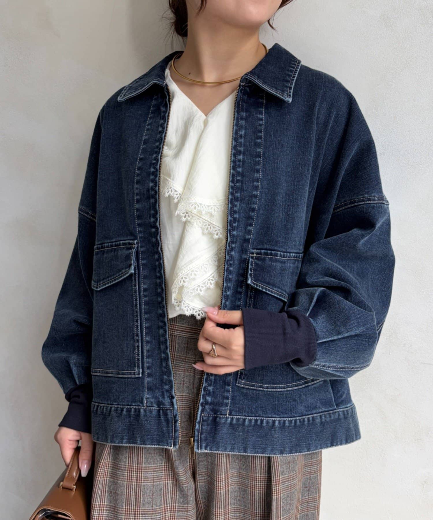 Jena　espace merveilleux(ジェナ　エスパスメルヴェイユ) デニムジップジャケット