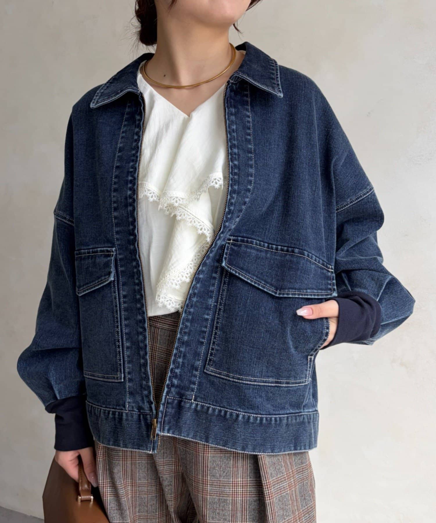 Jena　espace merveilleux(ジェナ　エスパスメルヴェイユ) デニムジップジャケット