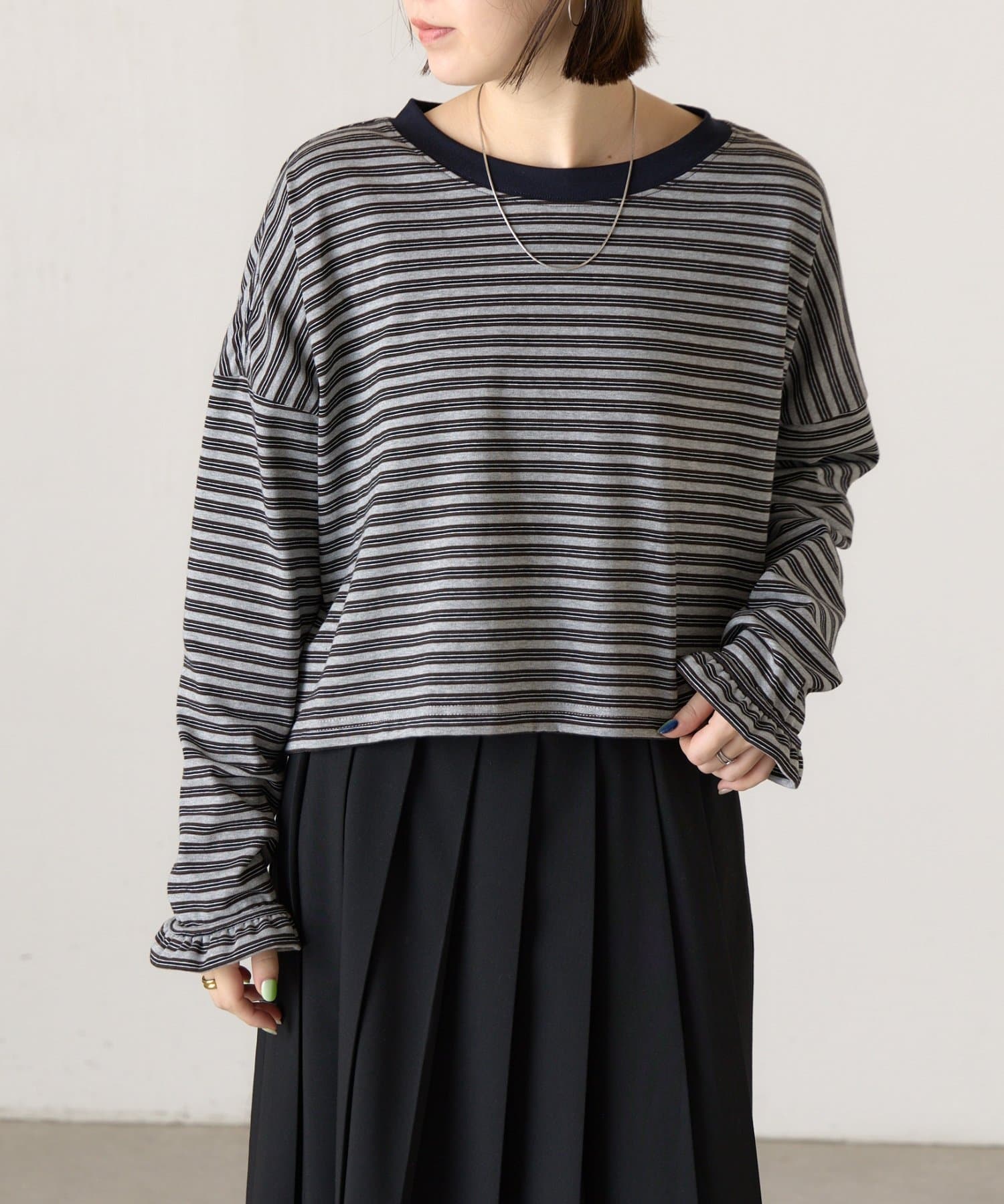 BEARDSLEY(ビアズリー) ボーダークロップロンTee《FRIPIER》