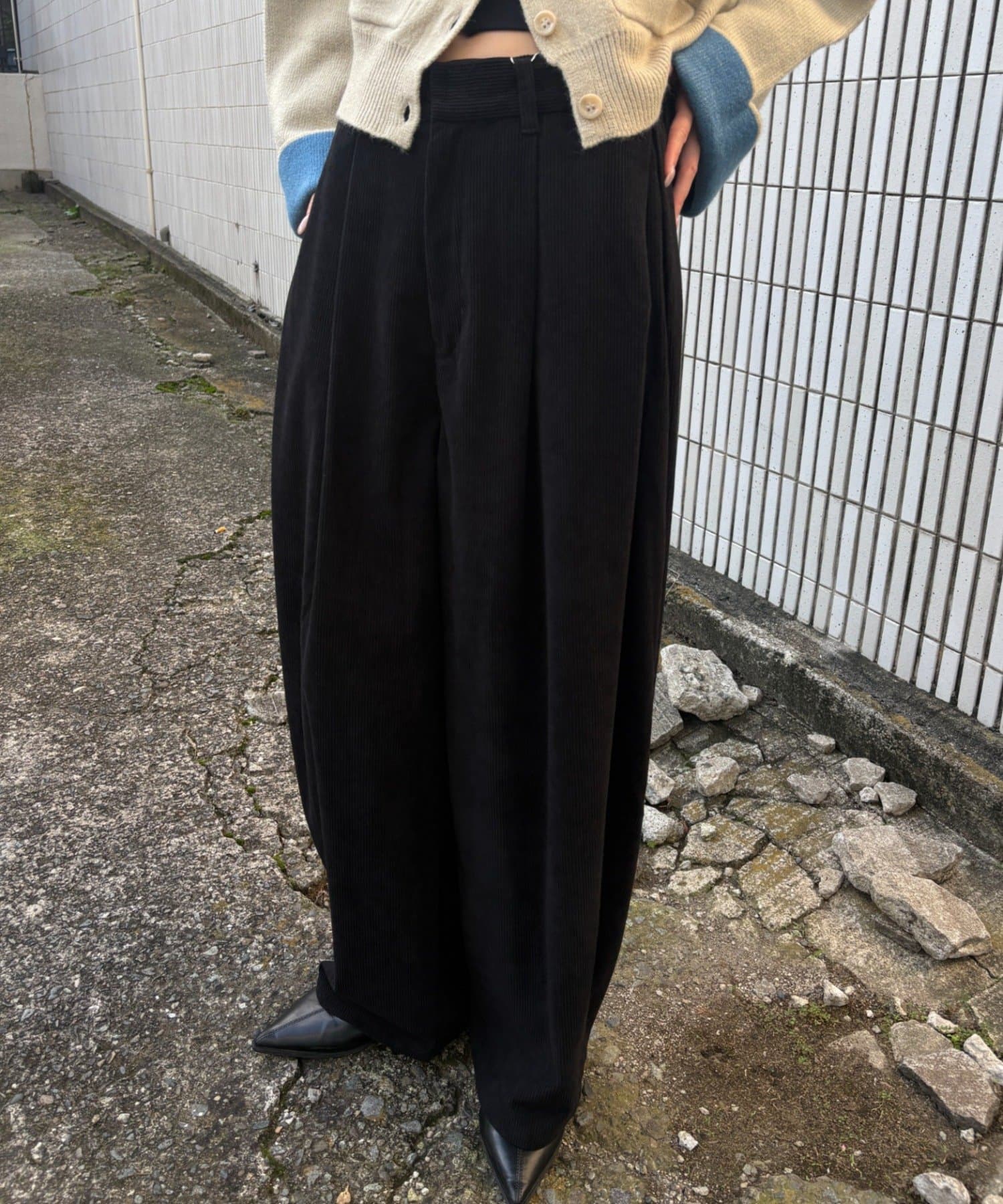 -goocy-(グーシー) コーデュロイタックパンツ