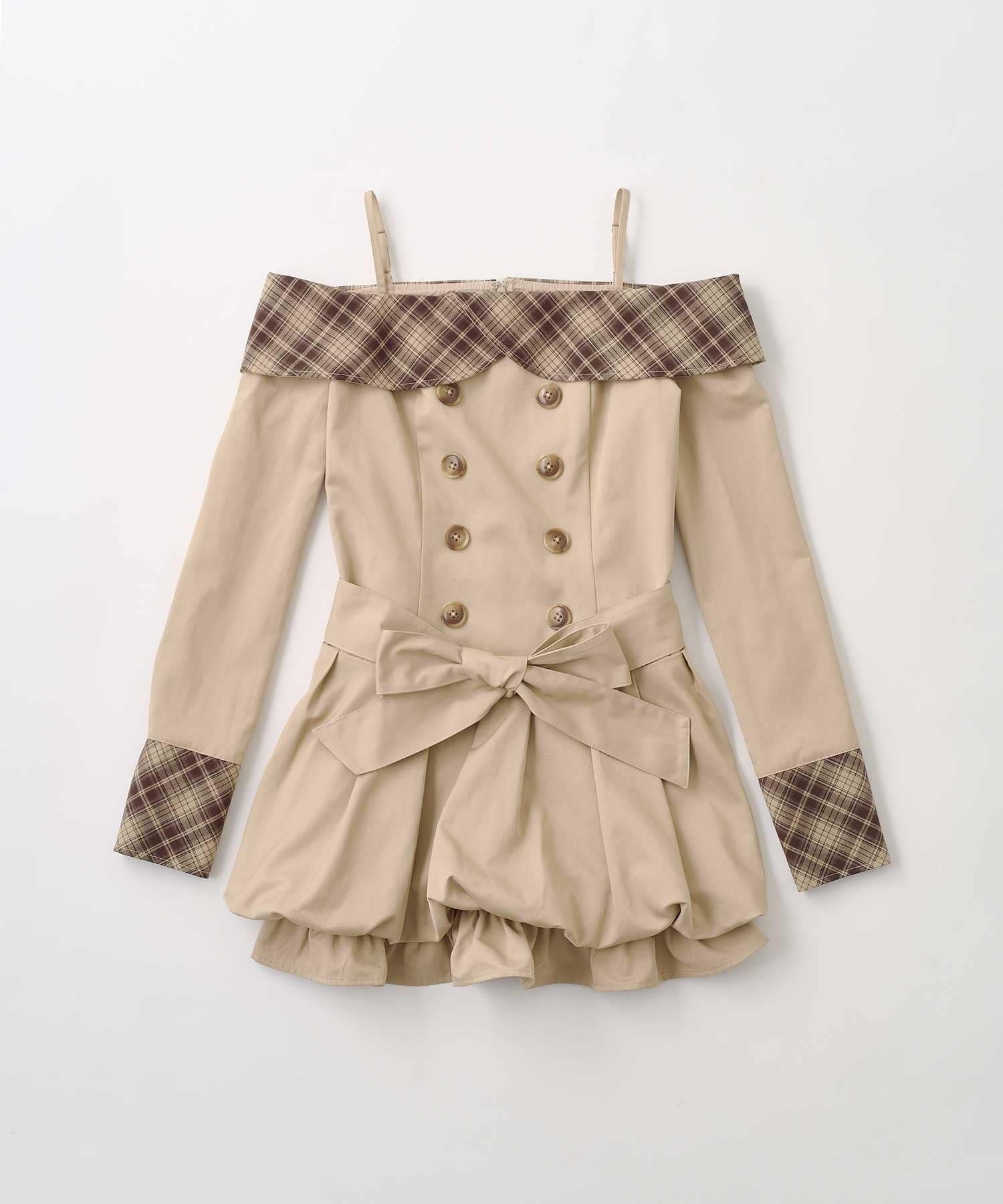 Belle Charme(ベルシャルム) 2way Trench Onepiece