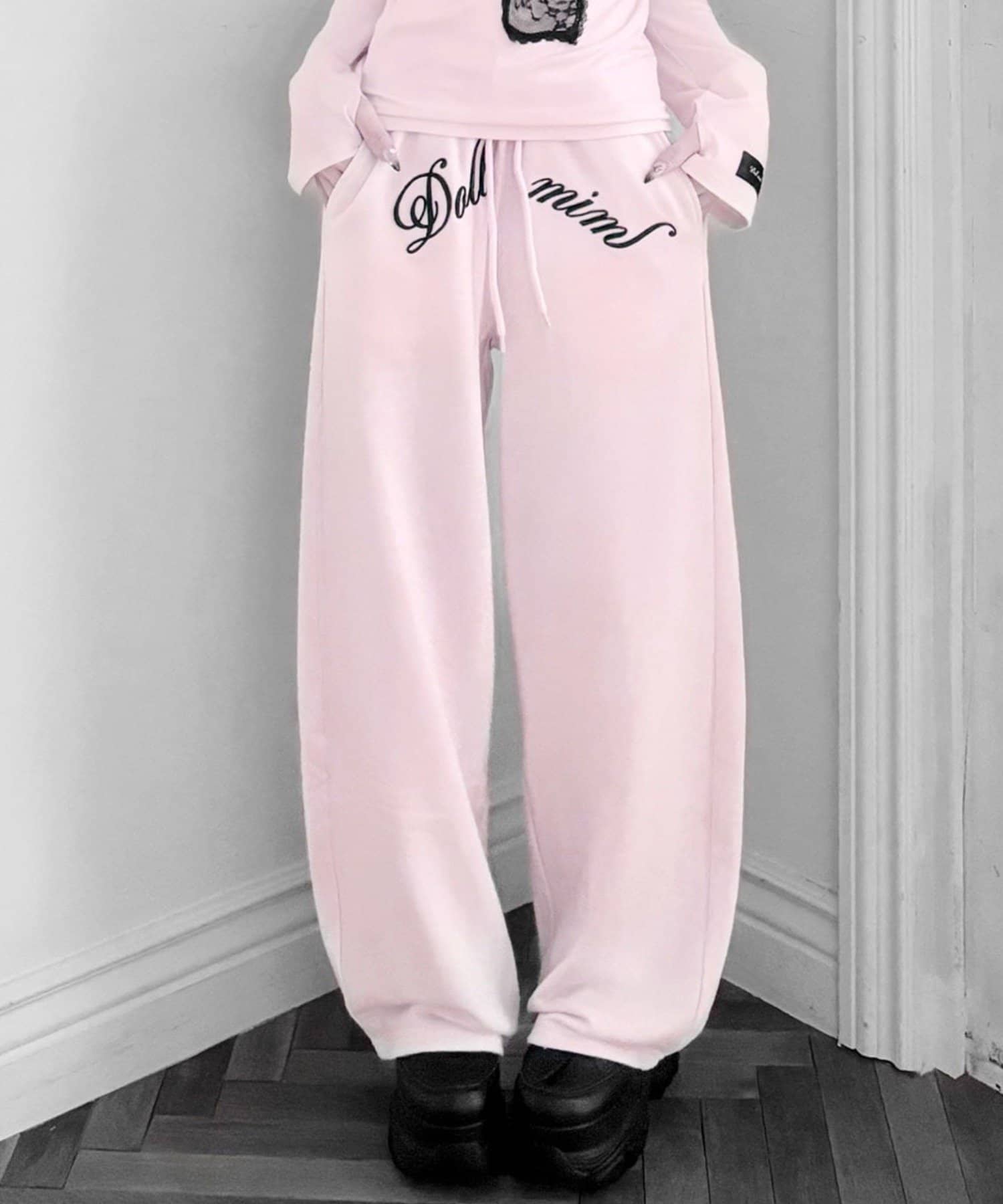 OLIVE des OLIVE(オリーブ デ オリーブ) 【インフルエンサー企画】miko logo sweat pants