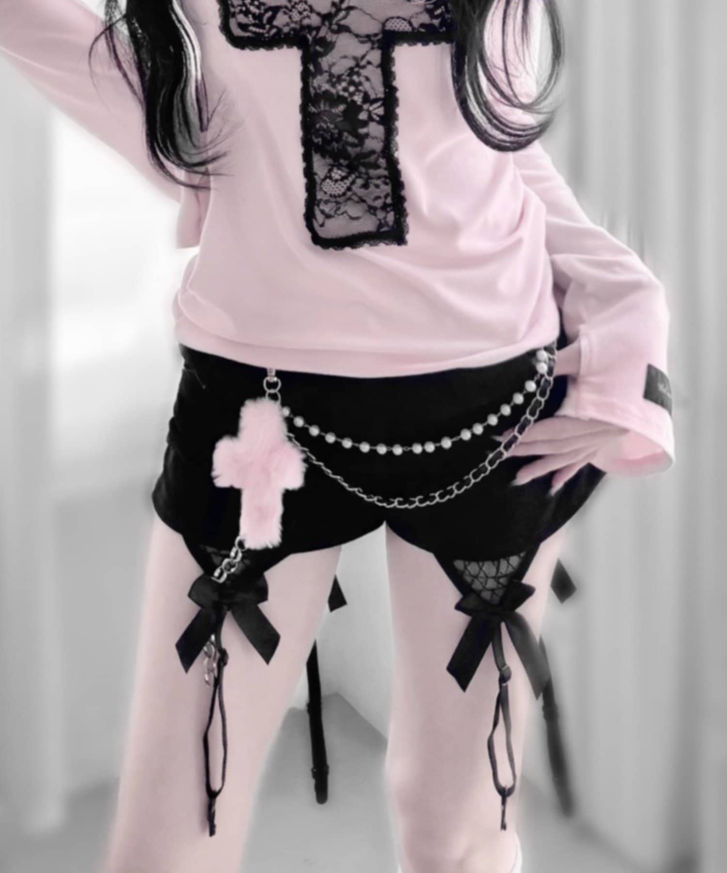 OLIVE des OLIVE(オリーブ デ オリーブ) 【インフルエンサー企画】miko cross charm short pants