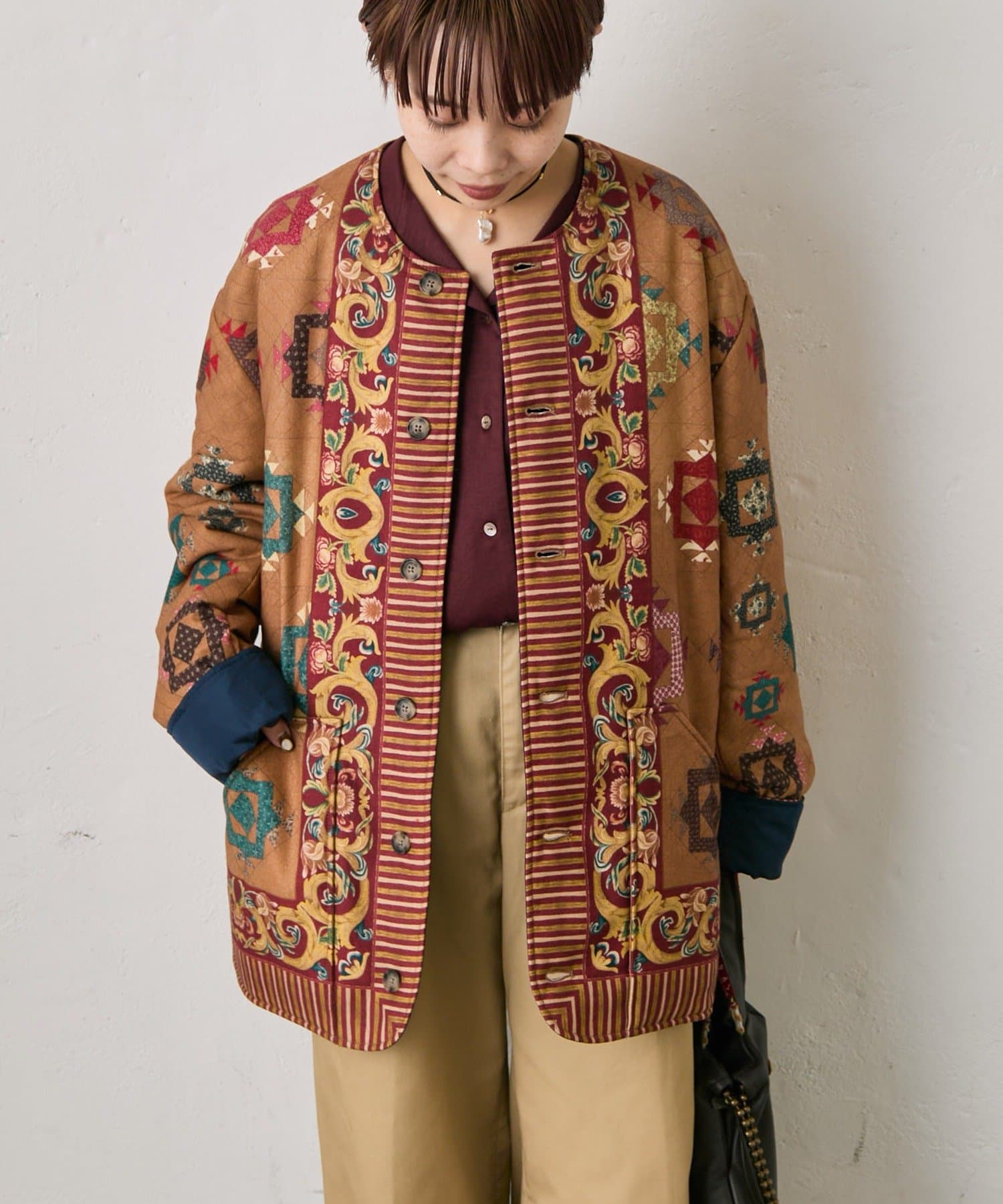 ear PAPILLONNER(イア パピヨネ) 【Pierre-Louis Mascia(ピエール ルイ マシア)】Reversible Padded Jacket/リバーシブル中綿ジャケット