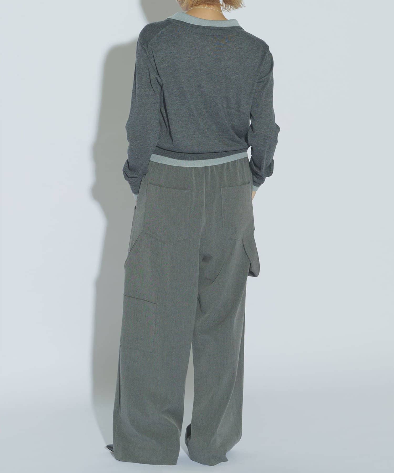 Whim Gazette(ウィム ガゼット) ＜10/1インスタLIVEご紹介アイテム＞【Nuition】スキッパーレイヤードニット