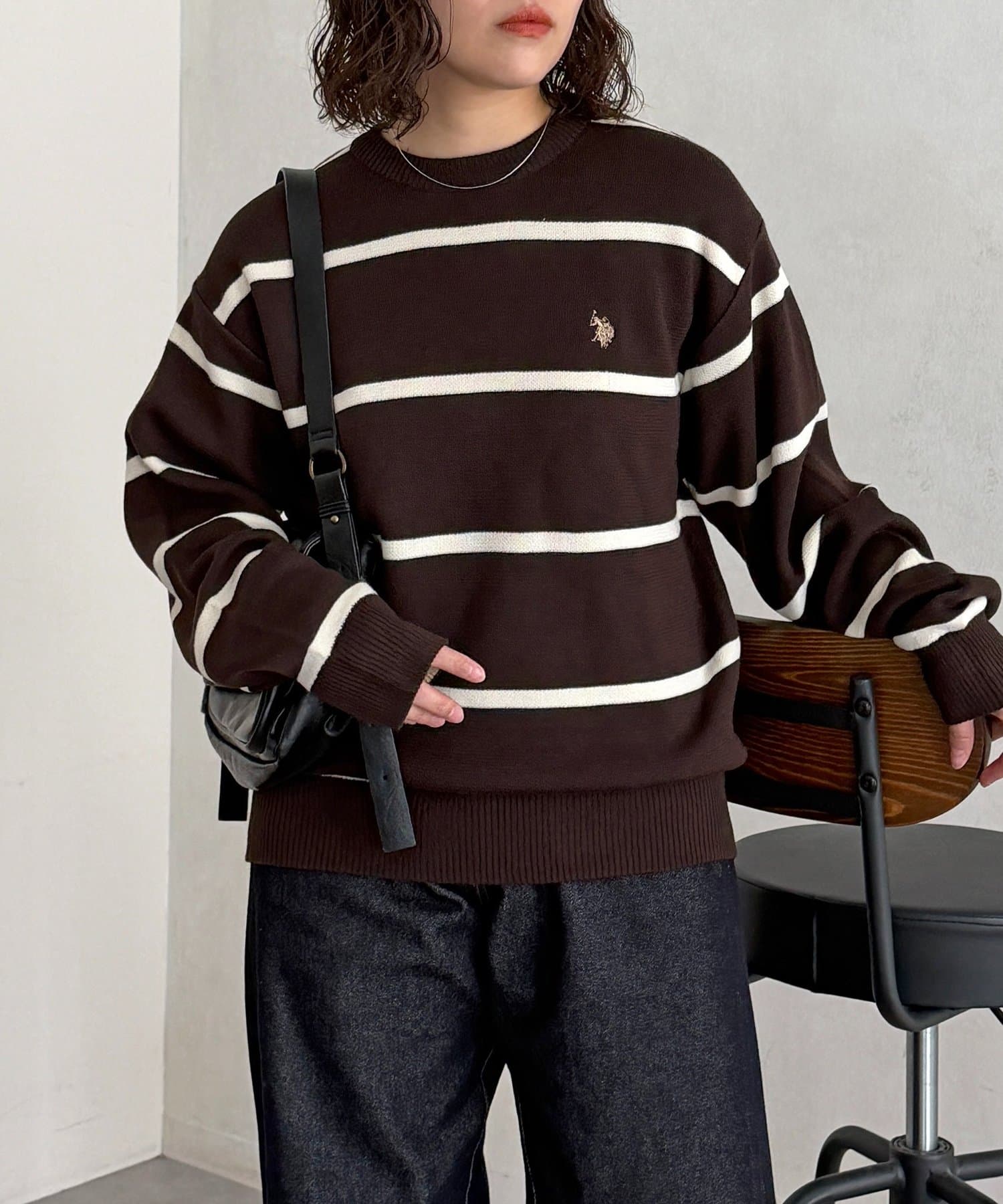 CPCM(シーピーシーエム) 【U.S. POLO ASSN.】スウェットライクニットプルオーバー