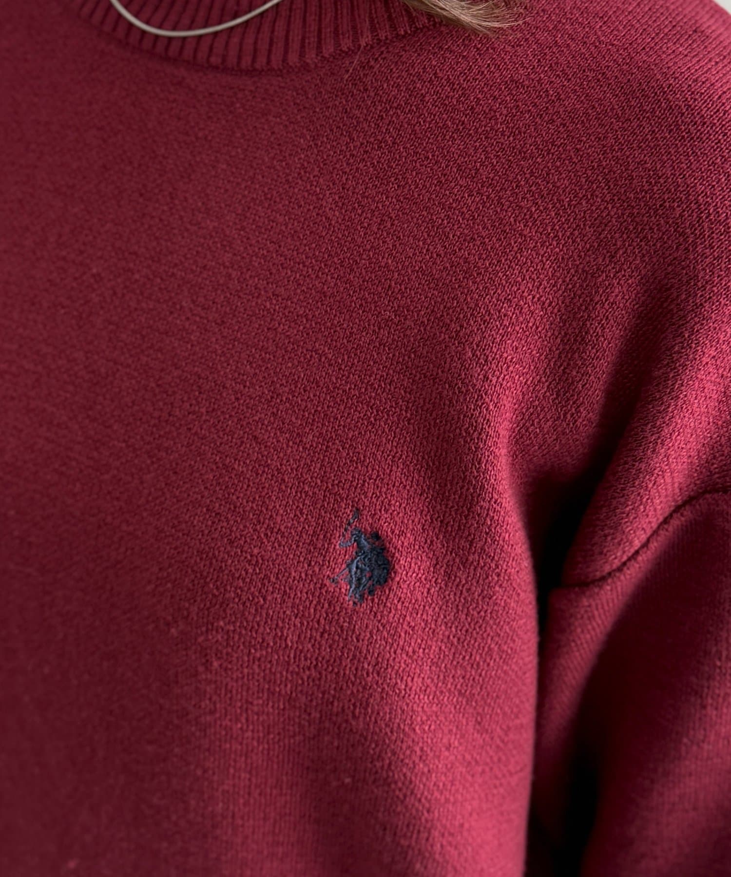 CPCM(シーピーシーエム) 【U.S. POLO ASSN.】スウェットライクニットプルオーバー
