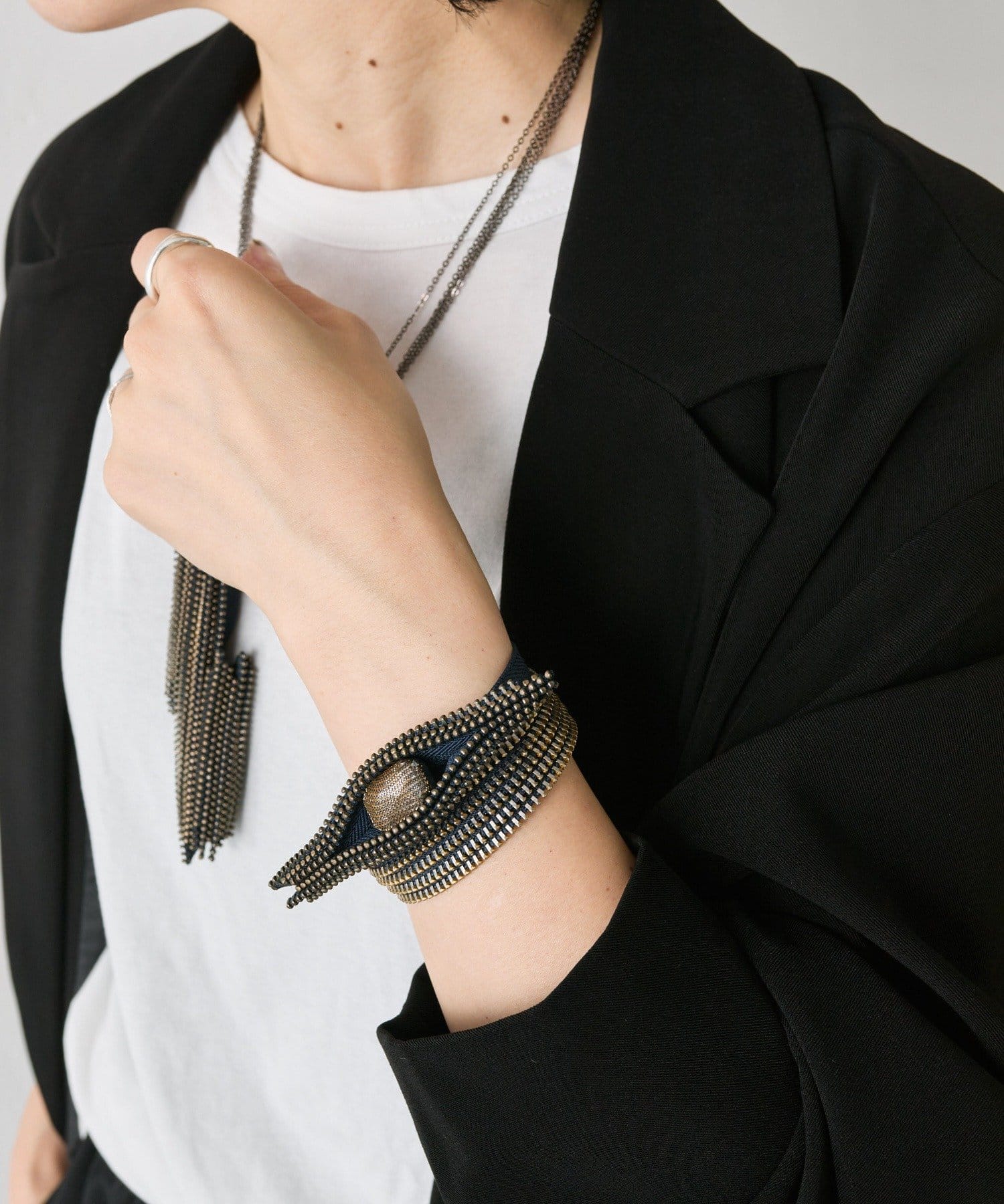 ear PAPILLONNER(イア パピヨネ) 【SC BAZART JEWELRY（エスシー バザール ジュエリー）】ジッパーブレスレット